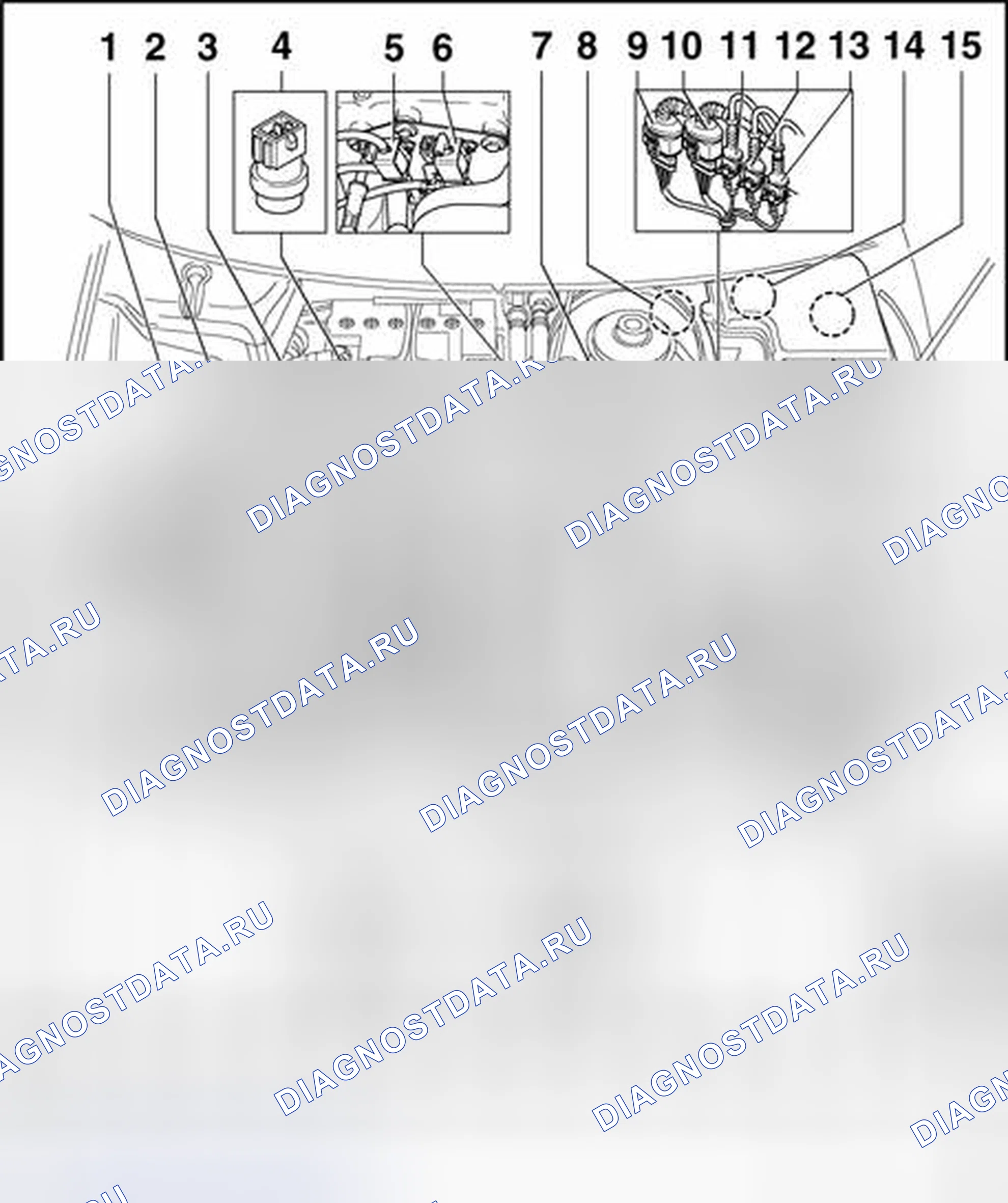 Рис. 215: Коды двигателей Aeb, ATW. Volkswagen Passat B5