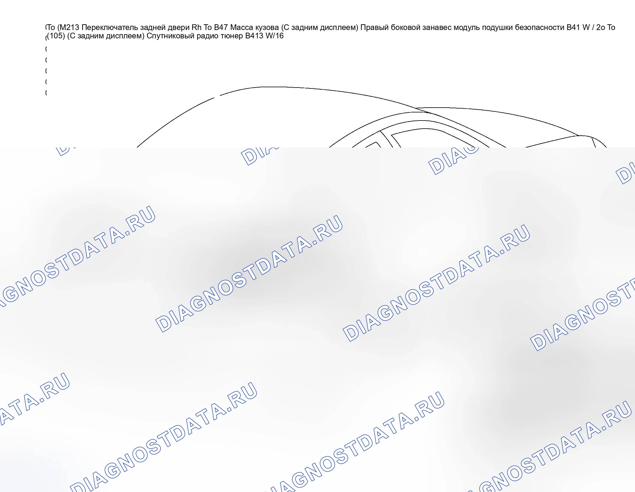 Рис. 104: ЖГУТ ТЕЛА № 2. Infiniti M45 III