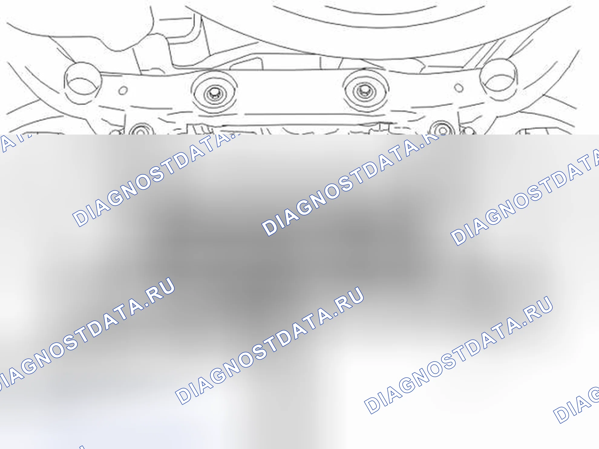 Рис. 54: ОПУСКАНИЕ ПОДРАМНИКА. Volvo XC90 I рестайлинг