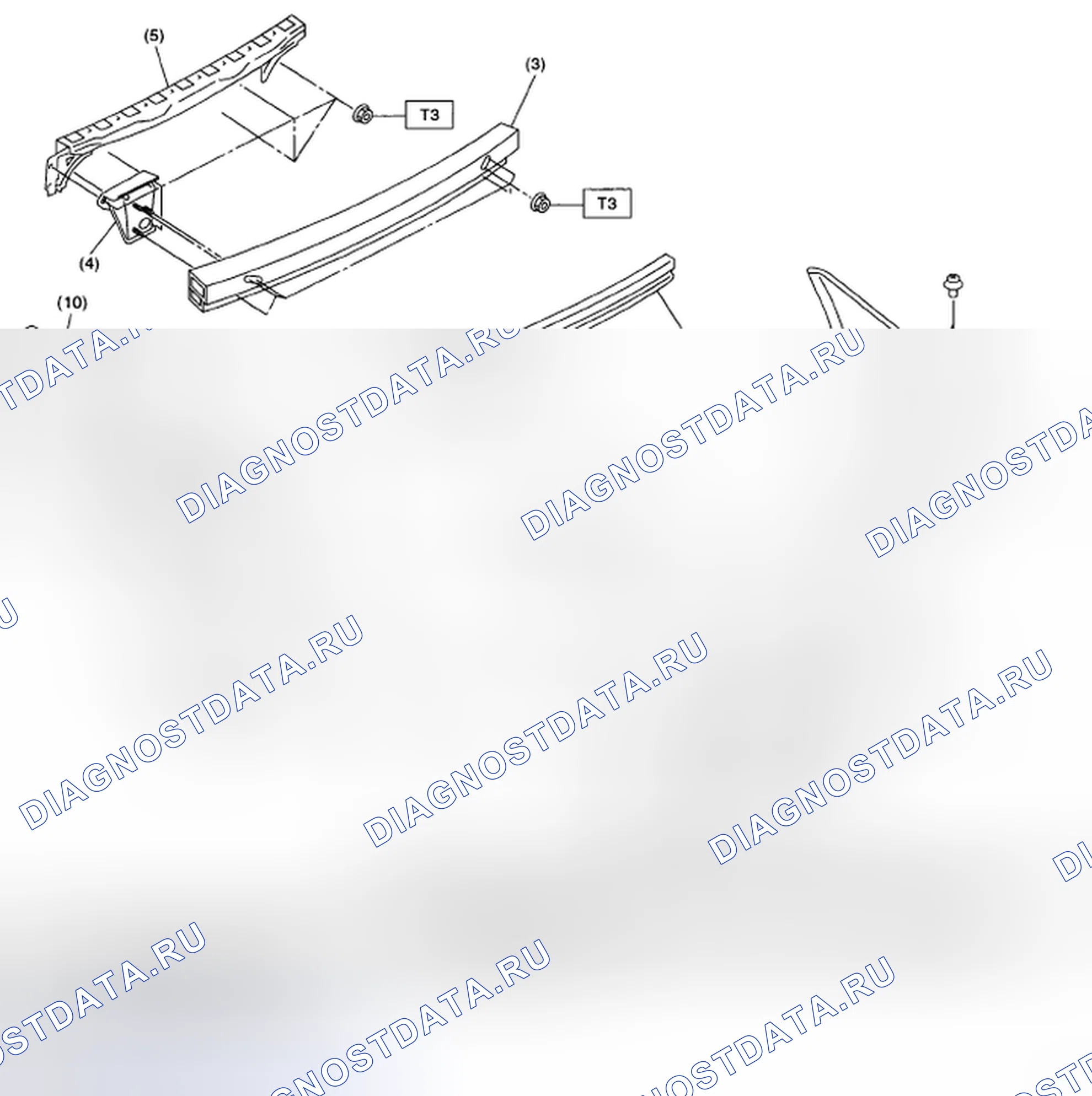 Рис. 22: ЗАДНИЙ БАМПЕР (МОДЕЛЬ ВАГОНА). Subaru Outback BP рестайлинг