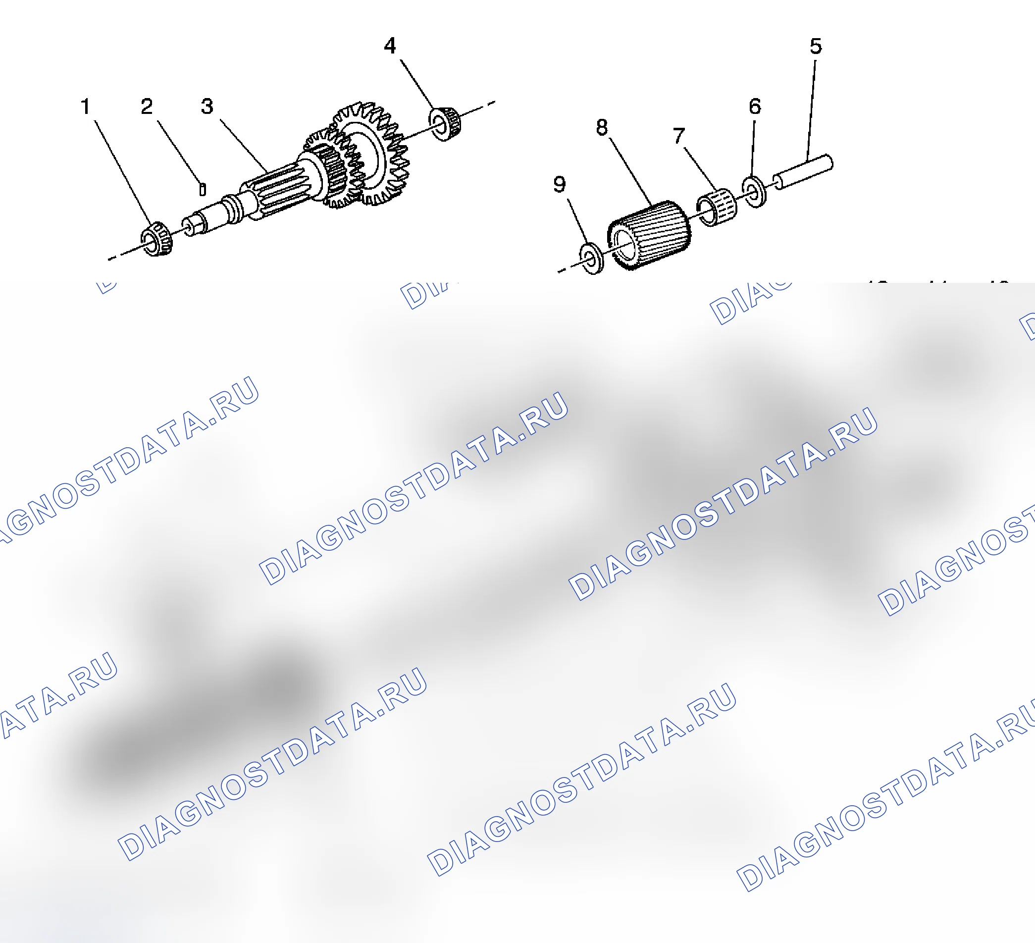 Рис. 1: Виды в разобранном виде. Chevrolet Cab & Chassis Silverado 3500 