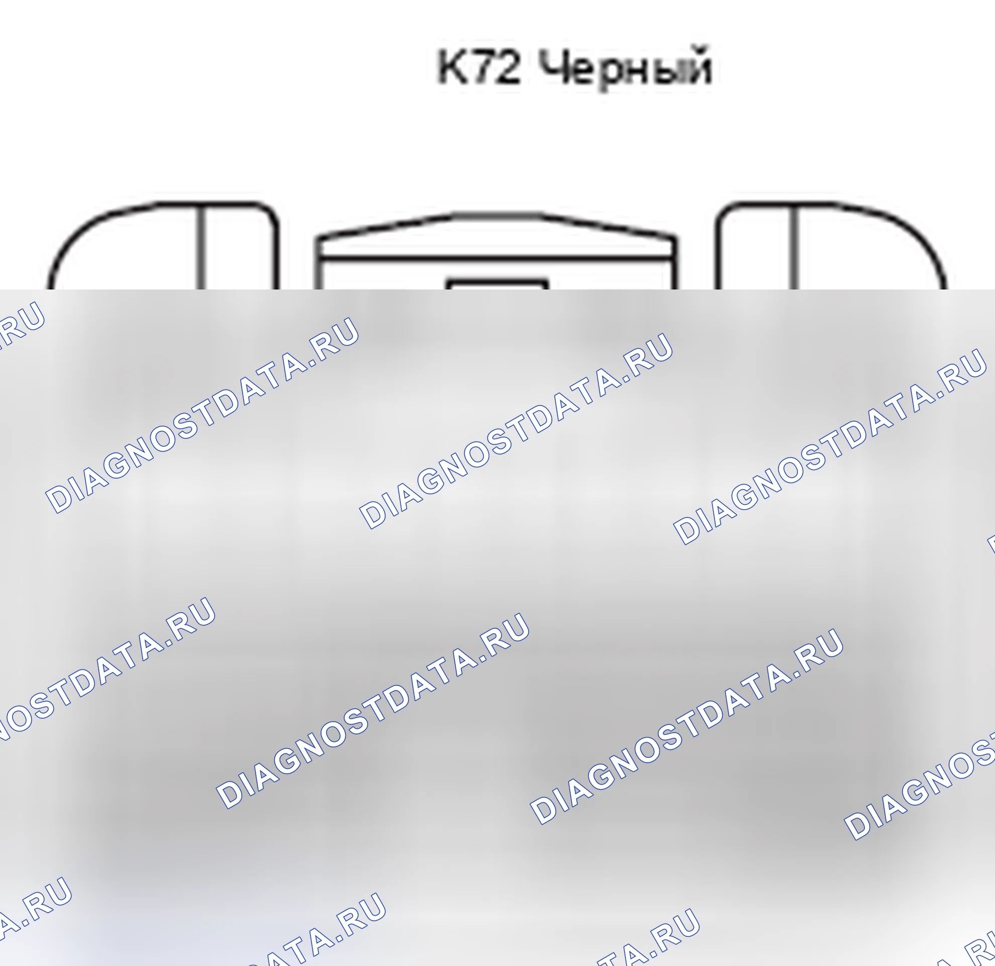 Рис. 427: Вид с торца разъема ECU управления абсорбером (K72). Lexus GS III