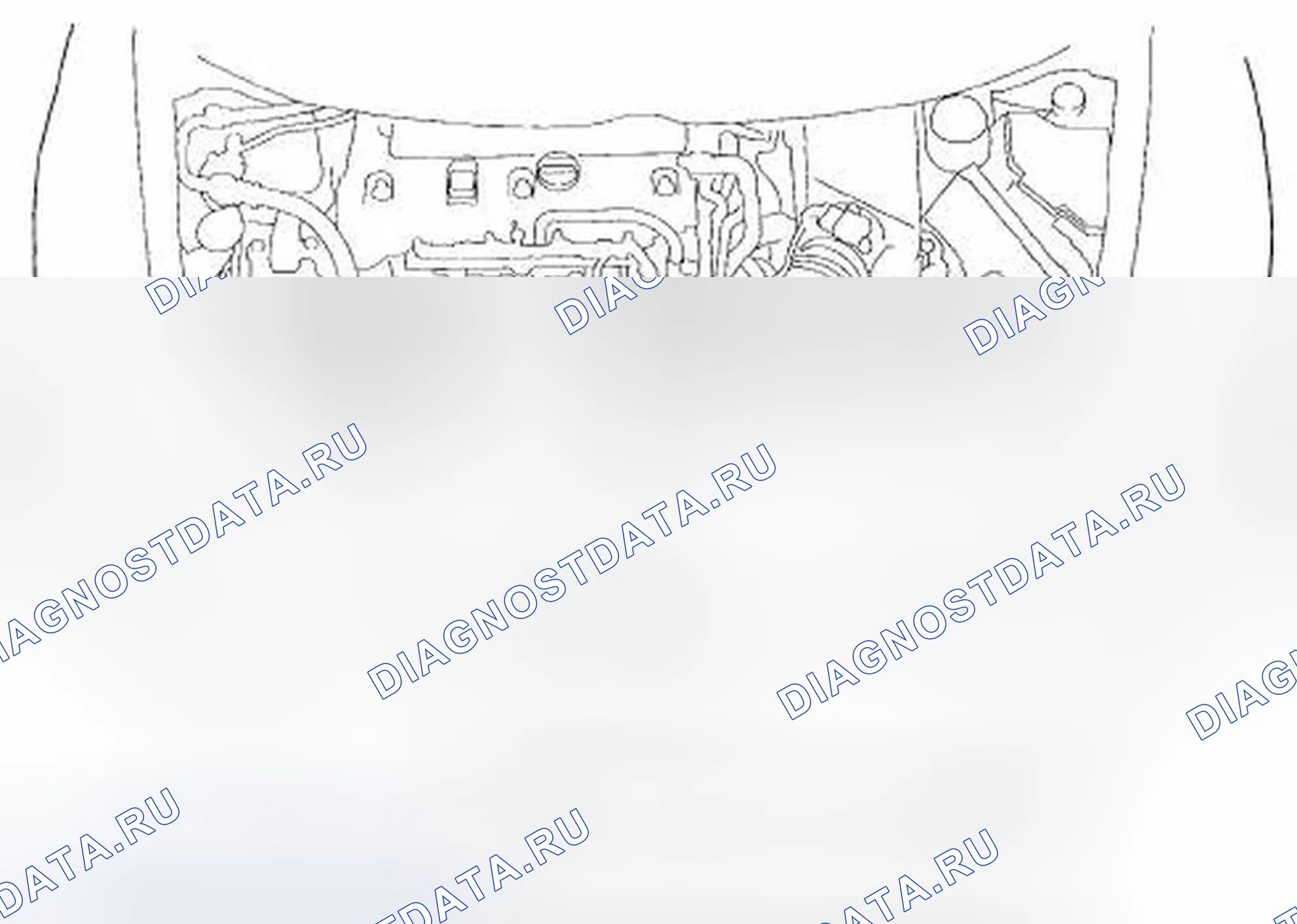 Рис. 124: Указатель расположения компонентов. Honda Civic VIII