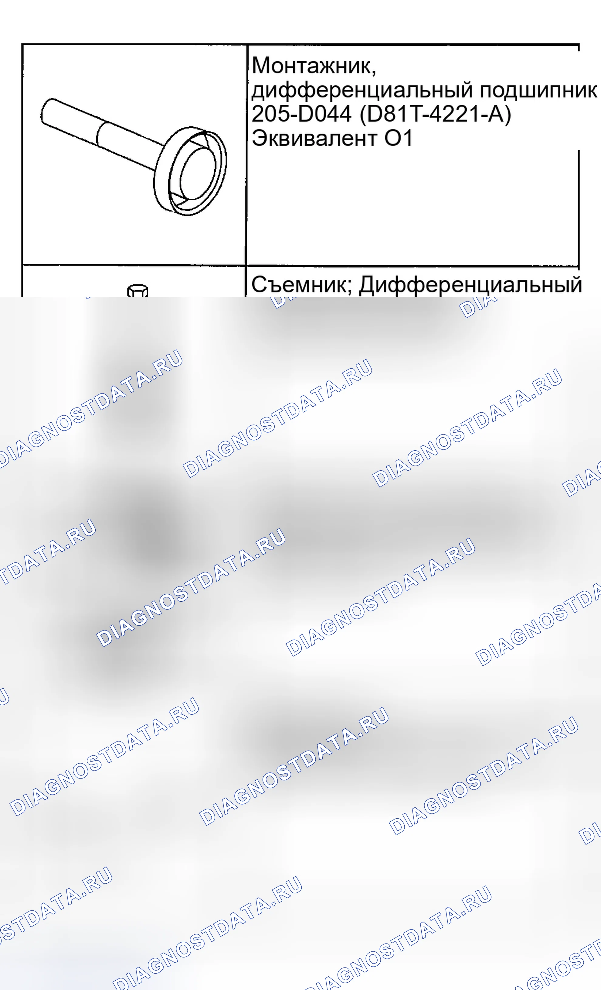 Рис. 83: Специальный инструмент (ы). Ford Excursion I
