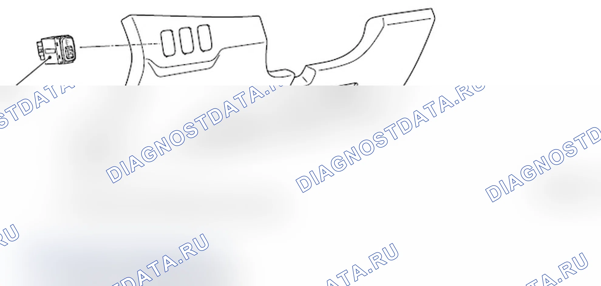 Рис. 55: СНЯТИЕ И УСТАНОВКА ПЕРЕКЛЮЧАТЕЛЯ ВЫРАВНИВАНИЯ ФАР. Mitsubishi Lancer Ralliart X рестайлинг