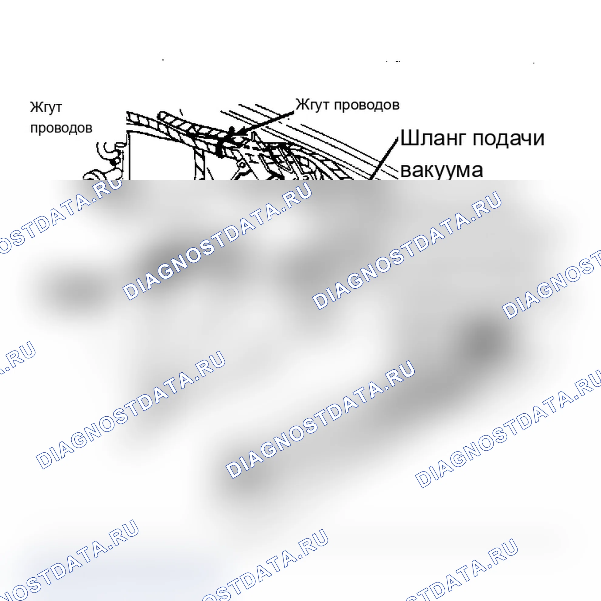 Рис. 1: Компоненты автоматического круиз-контроля (типовая установка). Lincoln Town Car I