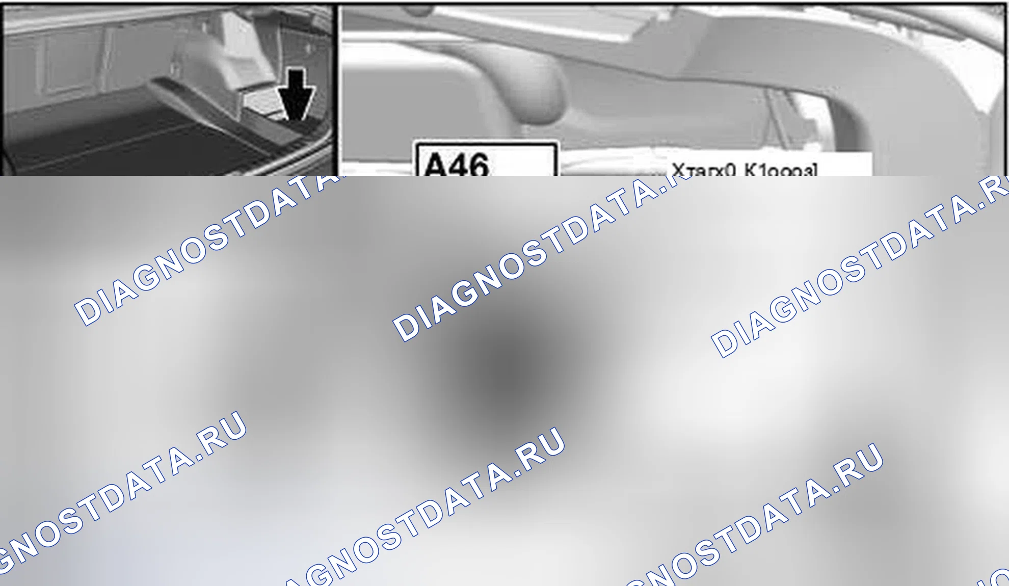 Рис. 7: БАГАЖНОЕ ОТДЕЛЕНИЕ. BMW M3 E90