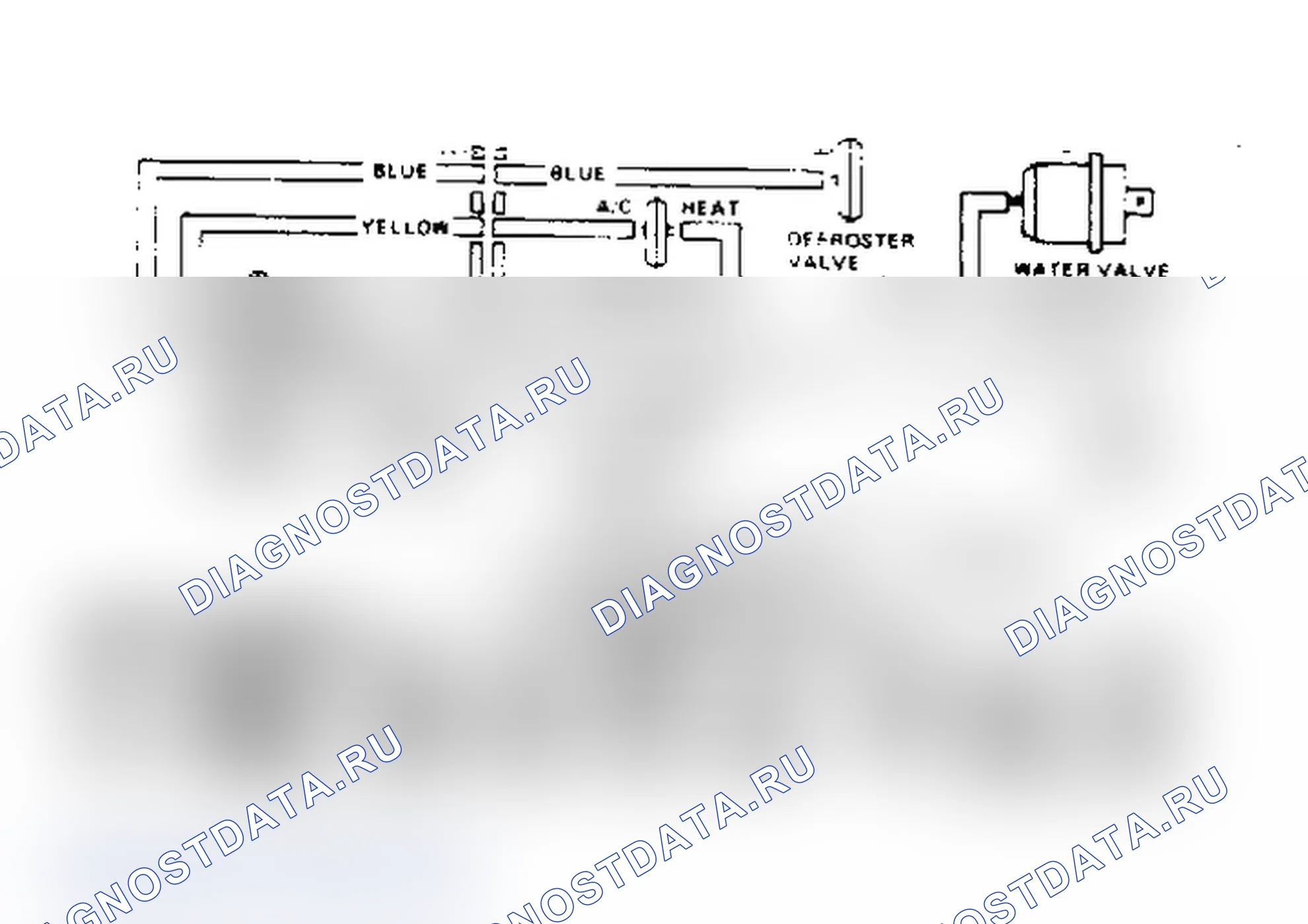 Рис. 12: Вакуумная схема корпуса «A» и «X». Chevrolet El Camino V