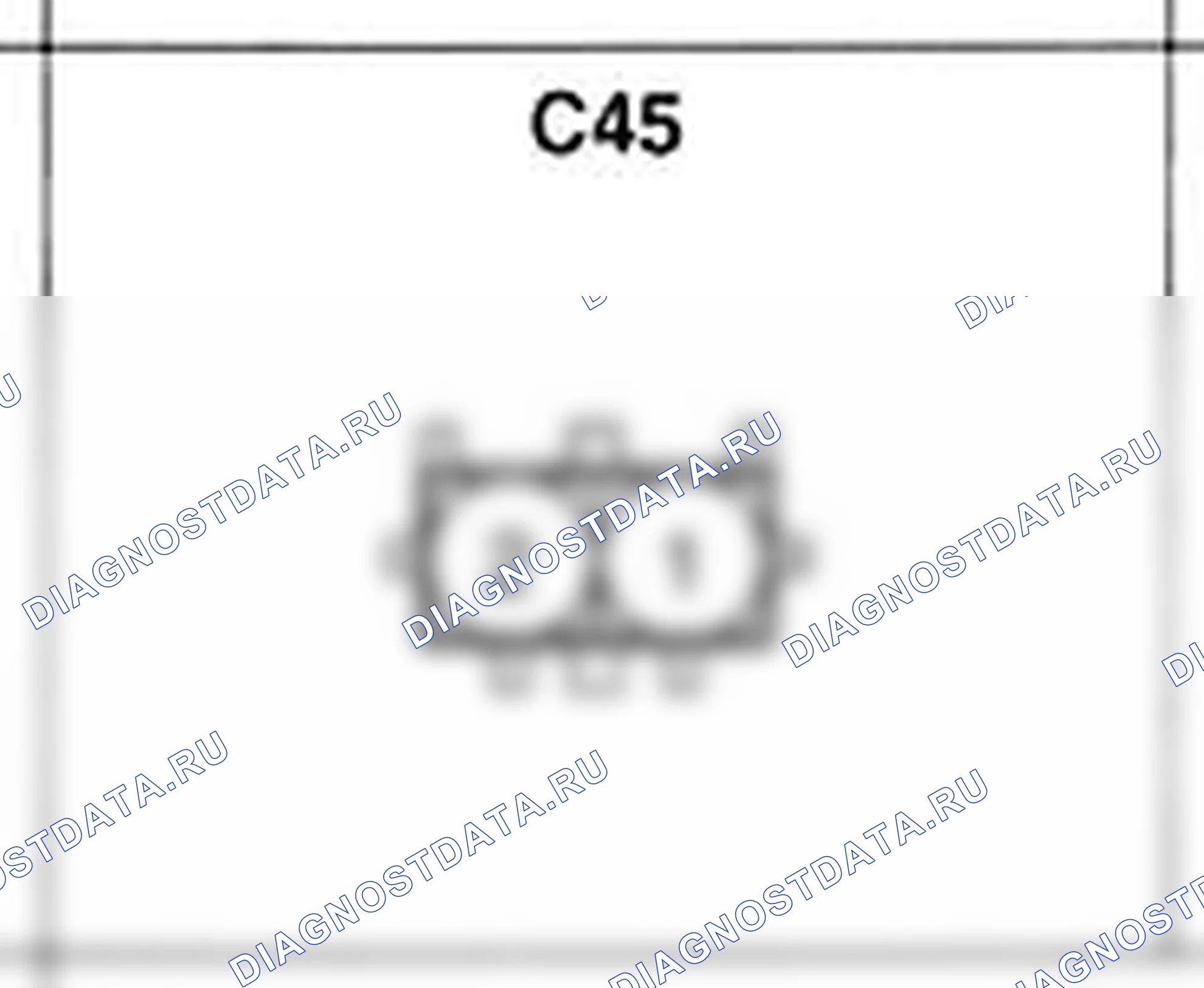 Распиновка разъёма C45 — жгута управления. Hyundai Accent LC