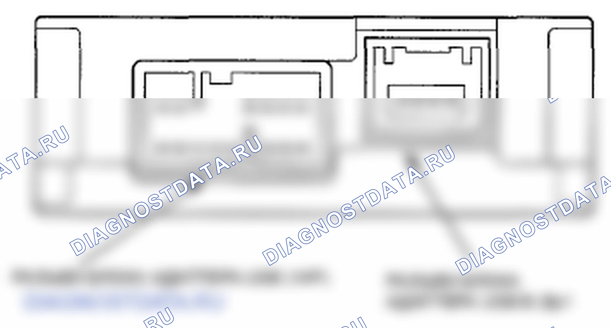 Рис. 34: Разъем блока адаптера USB для входов и выходов. Honda Insight ZE2