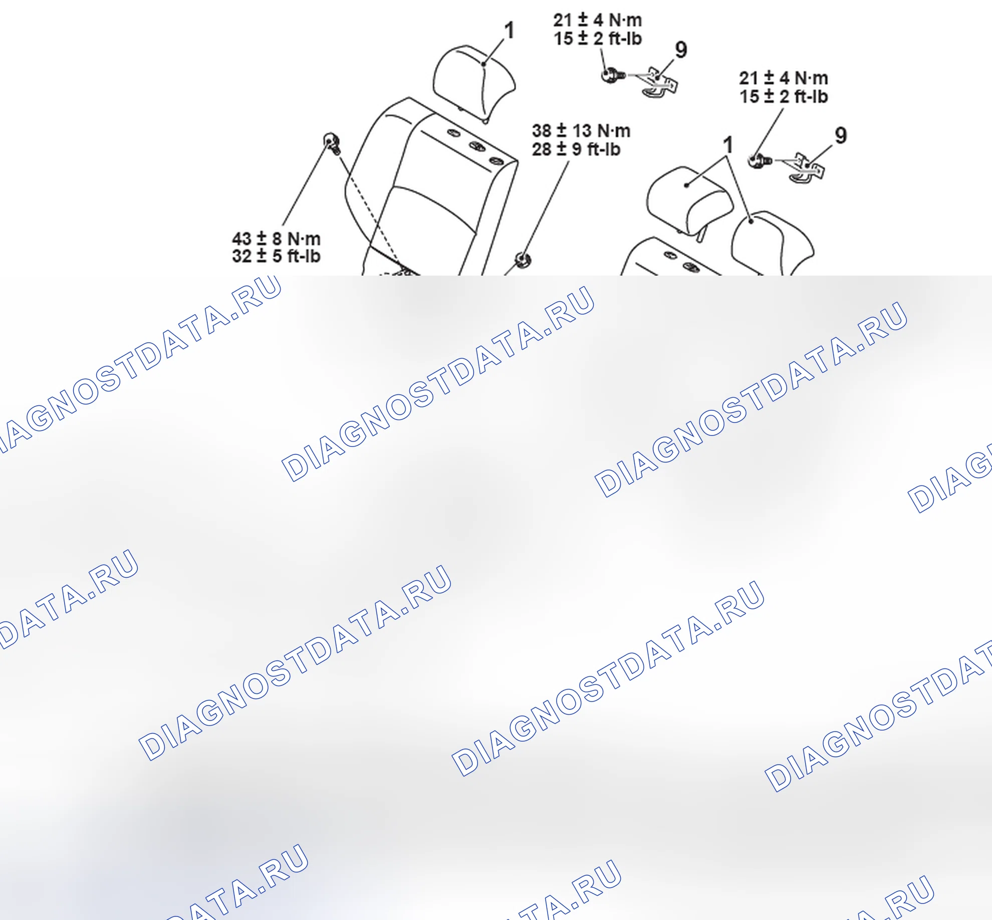 Рис. 123: LANCER: SPRIT сиденье. Mitsubishi Lancer Ralliart X рестайлинг