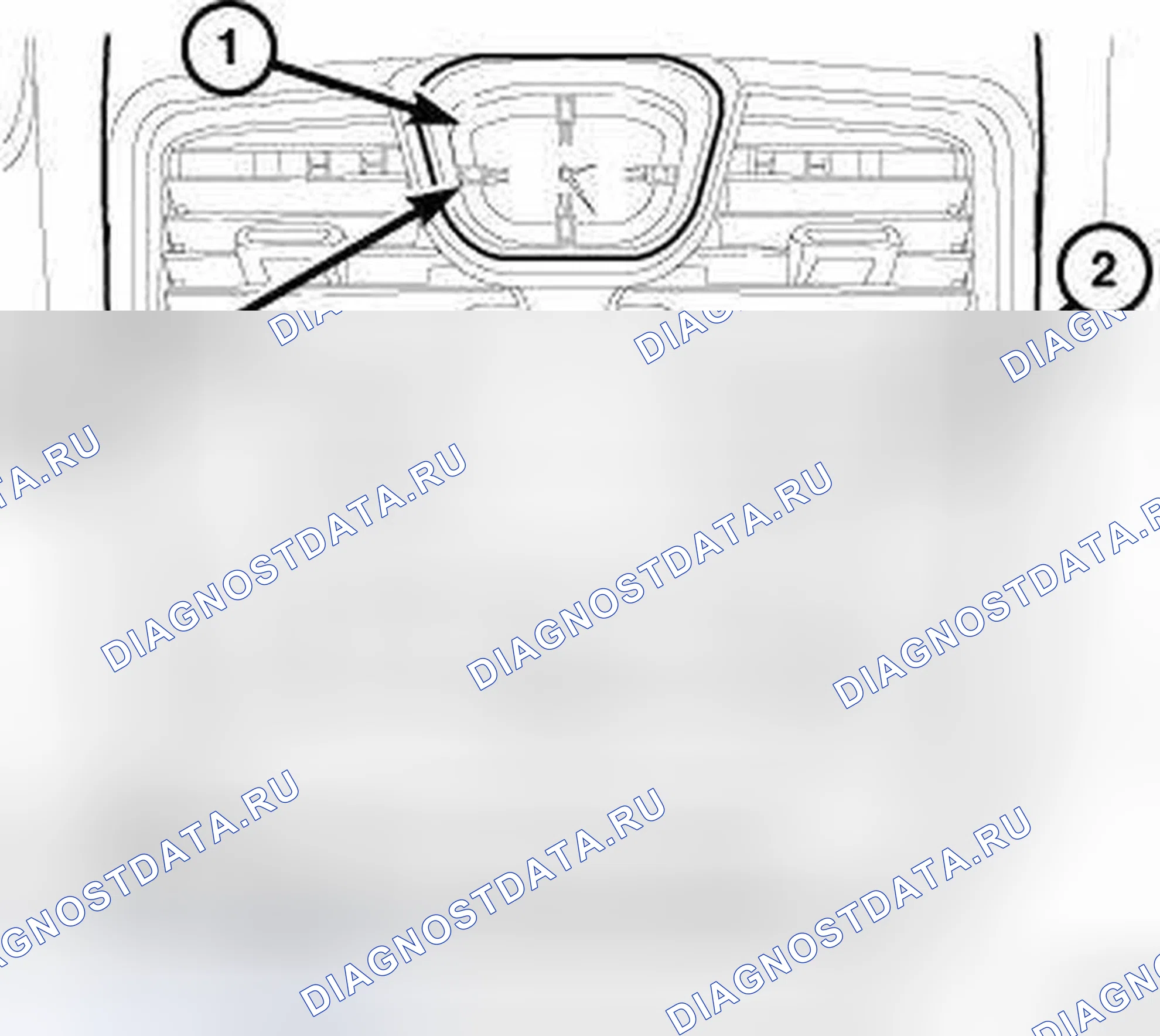 Рис. 417: ЛЕВЫЙ ПРИВОД. Chrysler Town & Country V рестайлинг