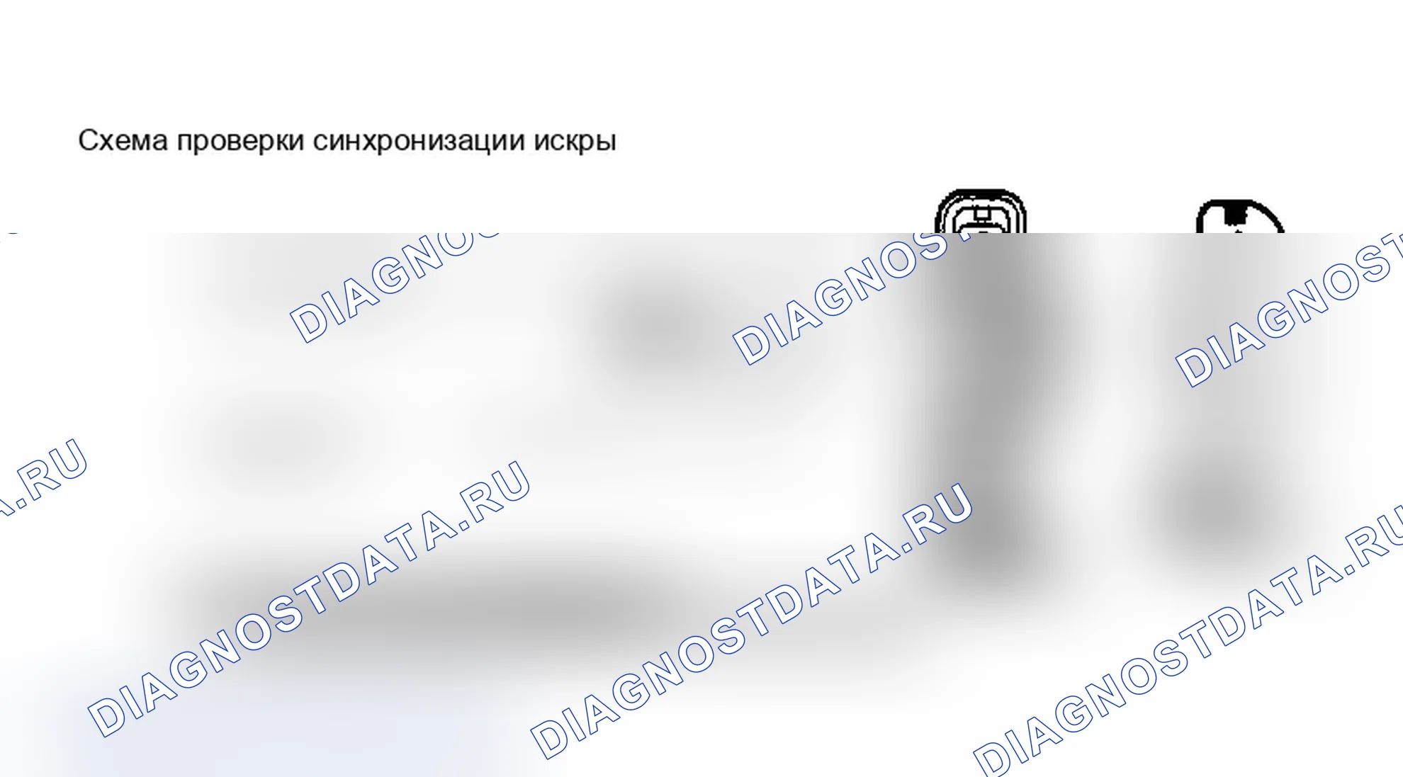 Рис. 37: Схема проверки синхронизации искры. Mercury Sable I