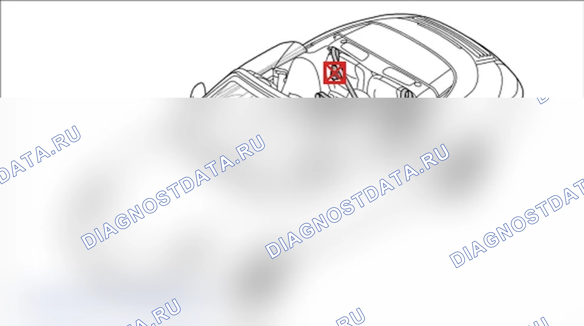 Рис. 23: Место установки заднего трехточечного ремня. Porsche 911 GT3 997