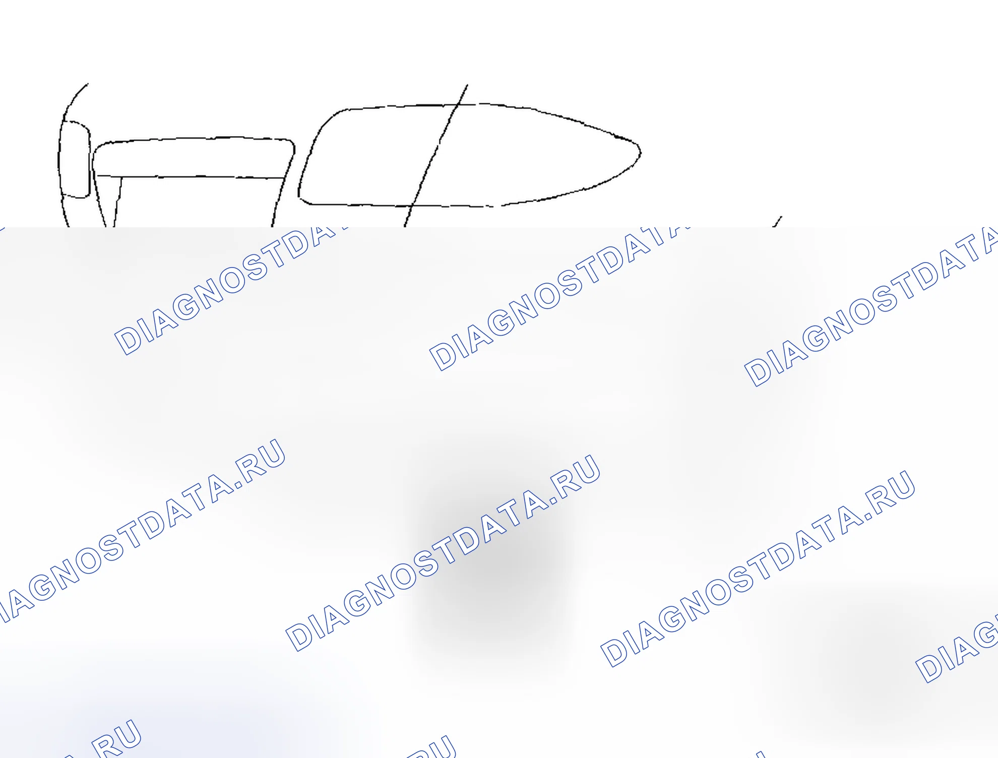 Рис. 49: Идентификация петель крюка под задним бампером. Honda CR-V III