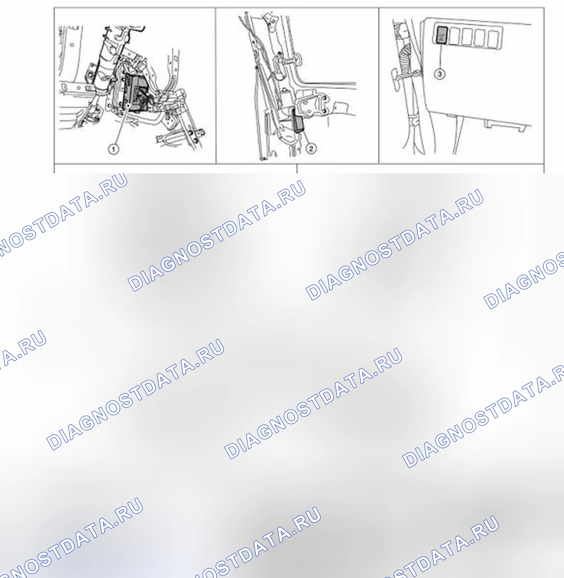 Рис. 396: Расположение компонентов. Honda N-VAN I