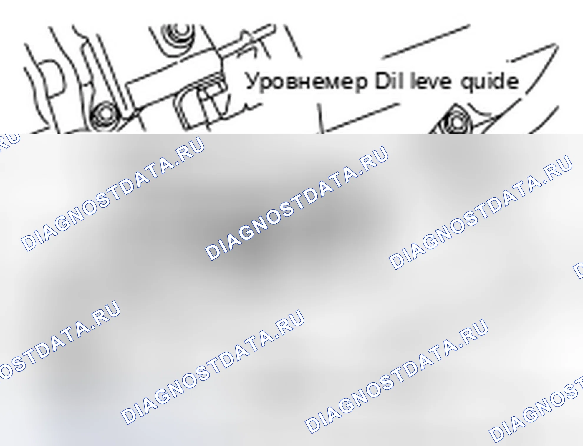 Рис. 14: Направляющая указателя уровня масла на головке цилиндра. Infiniti FX35 I рестайлинг
