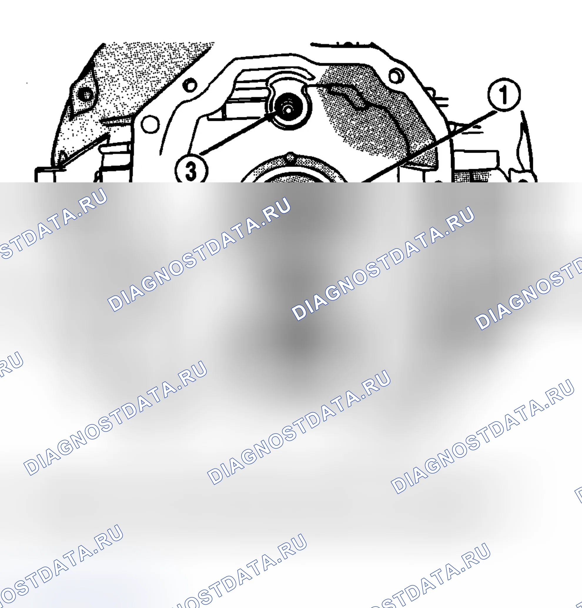 Рис. 134: ПЕРЕДНИЙ КОРПУС И ФИКСАТОР ПОДШИПНИКА ВХОДНОГО ВАЛА. Dodge Pickup R2500 