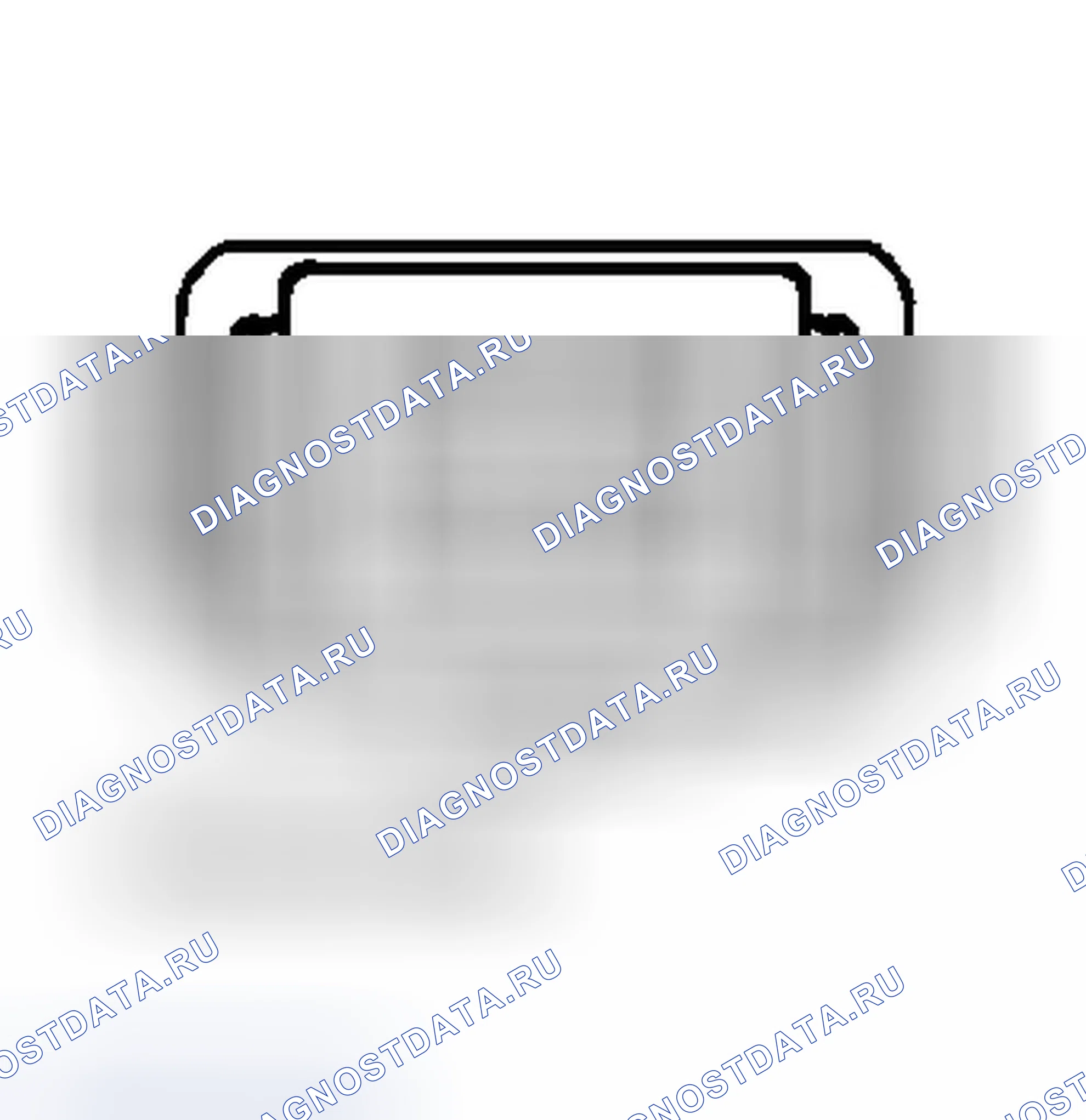Рис. 17: Вид с торца разъема топливного инжектора (2.5L). Dodge Dakota II