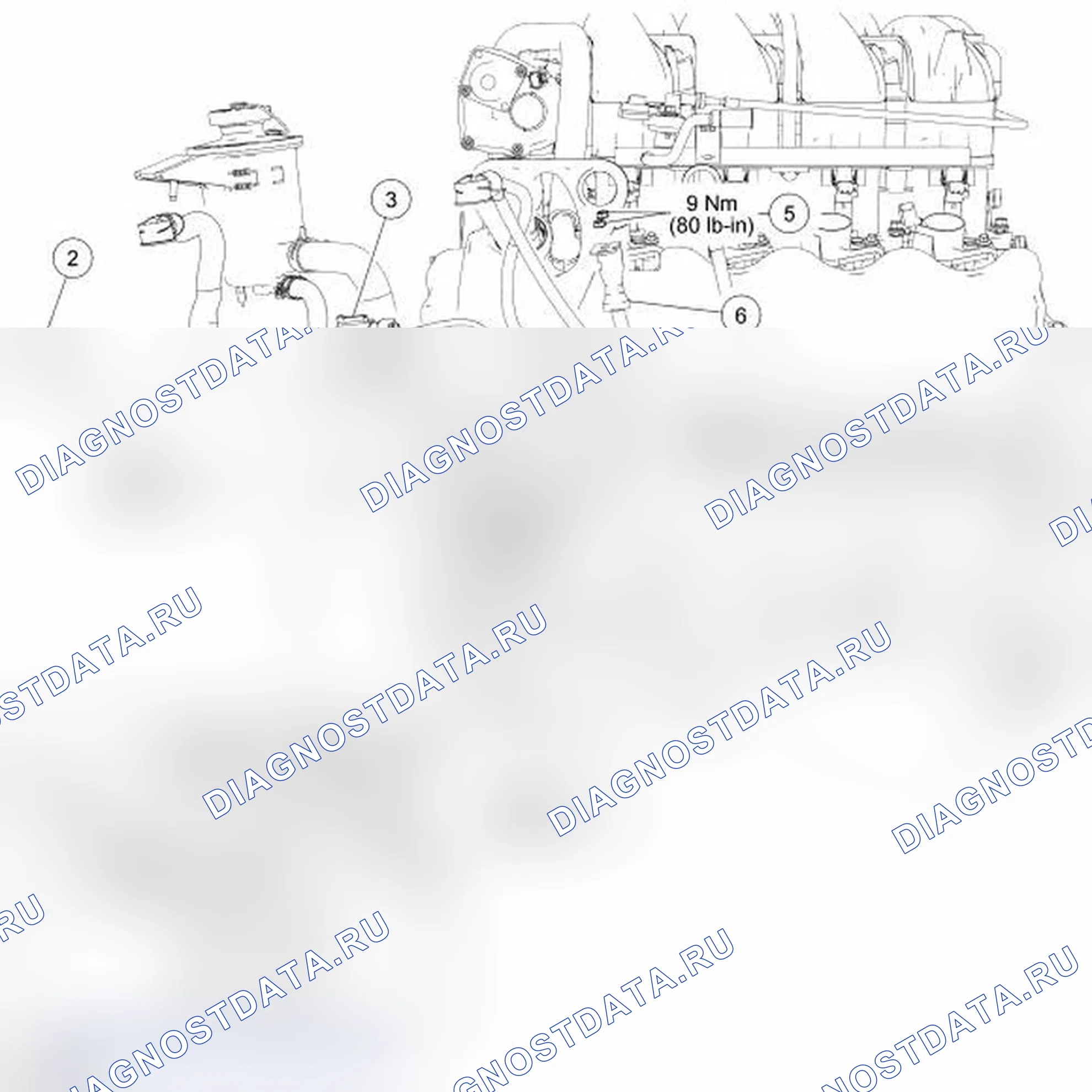 Рис. 2: Кабели аккумуляторных батарей - 4.6L. Ford Explorer IV