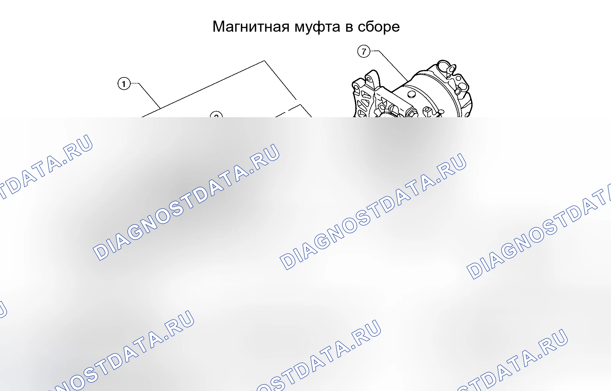 Рис. 113: Демонтаж и монтаж муфты компрессора. Honda Jazz AA I
