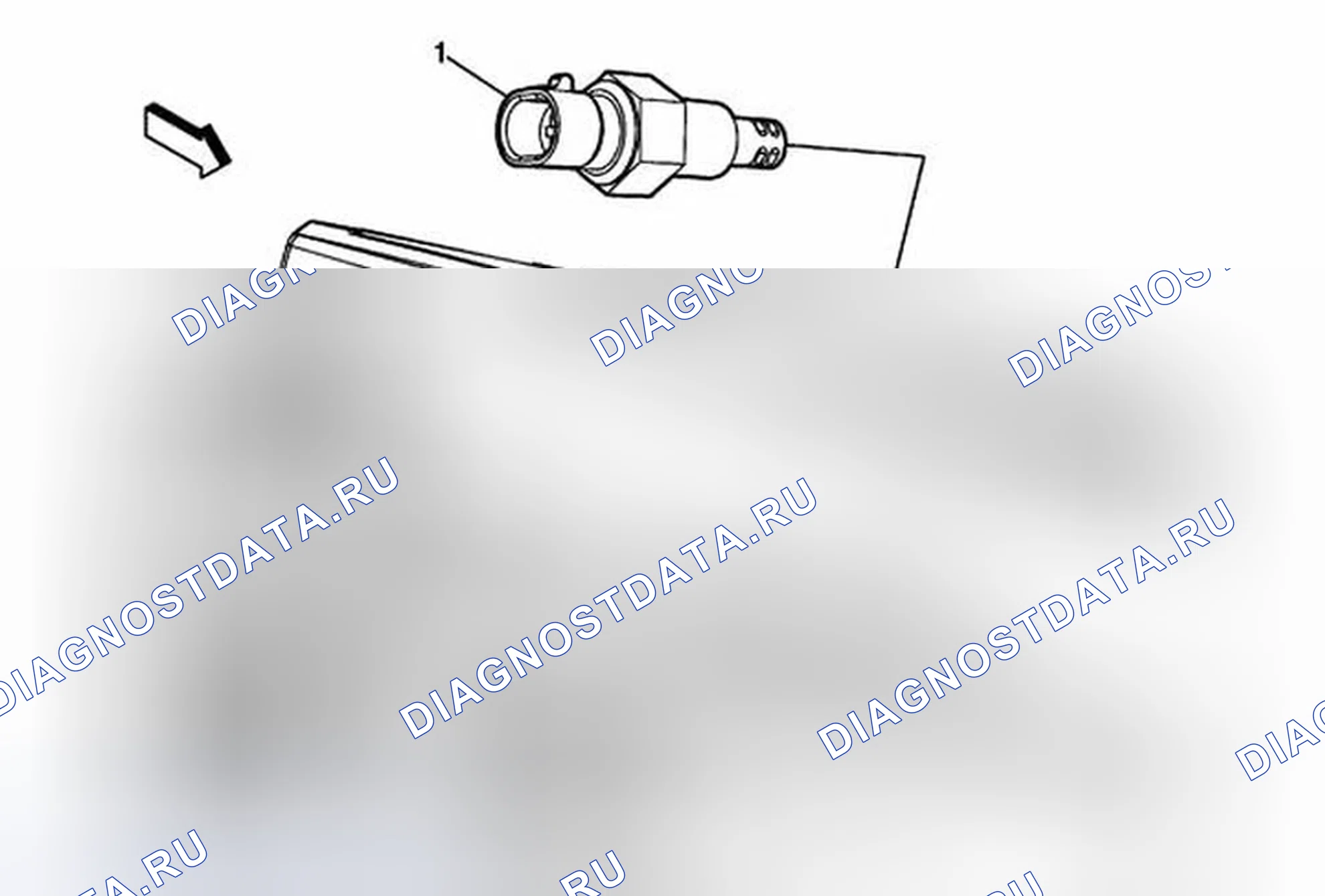 Рис. 45: Замена датчика температуры всасываемого воздуха (LS9). Chevrolet Corvette C6