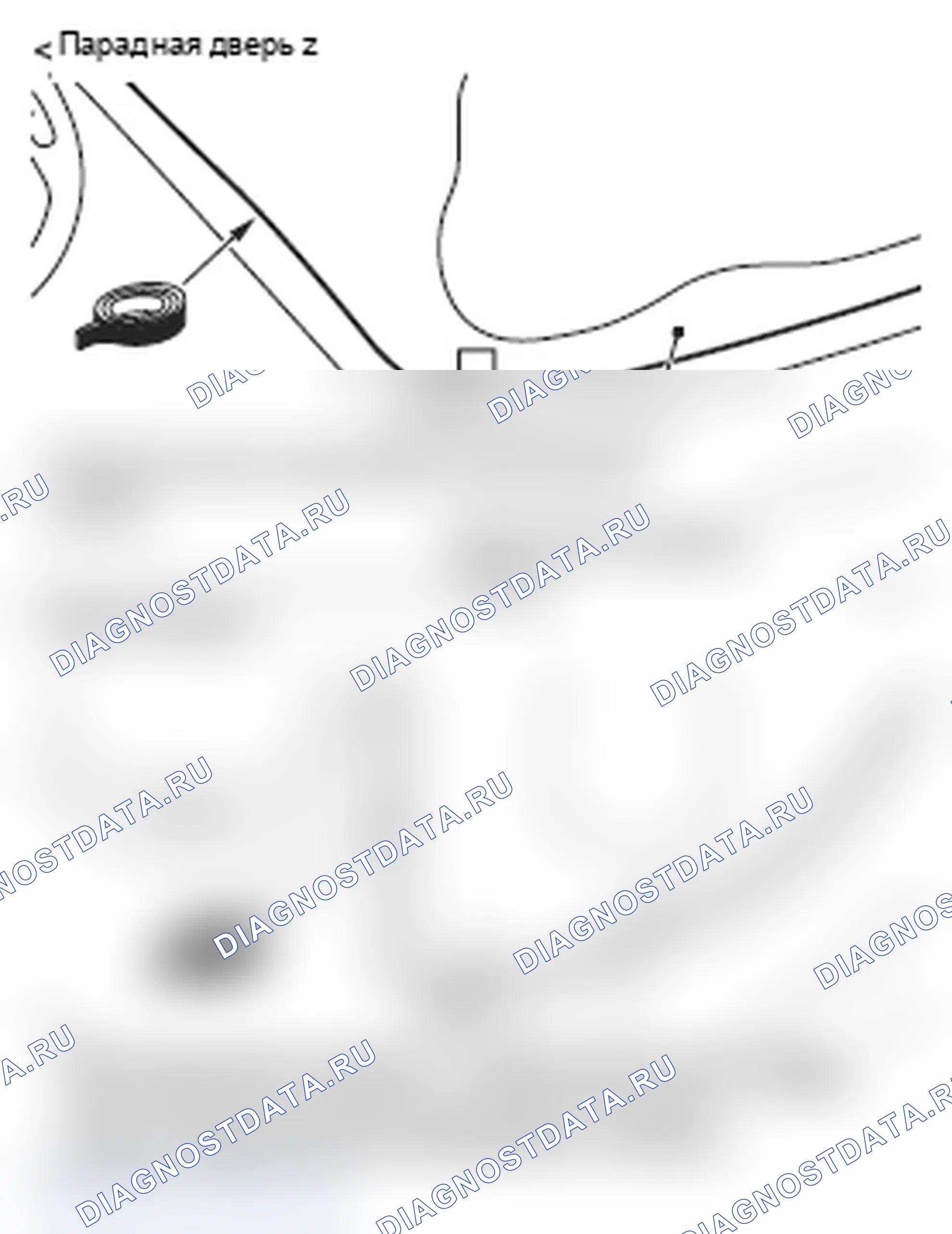 Рис. 244: >> C <<МОНТАЖ СТЕКЛОПАКЕТА ДВЕРНОГО ОКНА. Mitsubishi Lancer Ralliart X рестайлинг