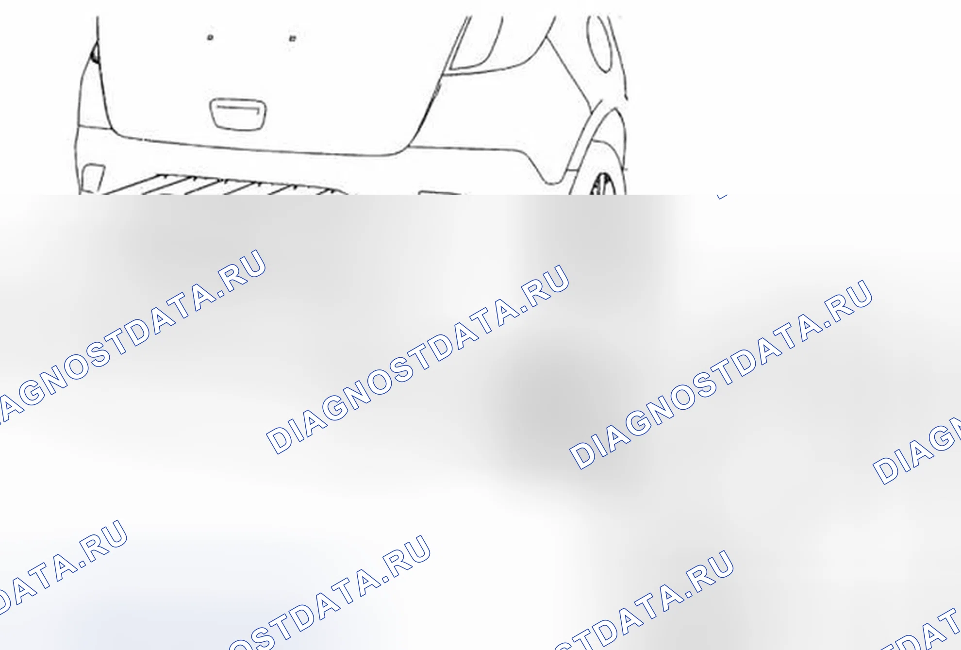Рис. 26: Замена нижней опорной плиты заднего бампера. Buick Encore I