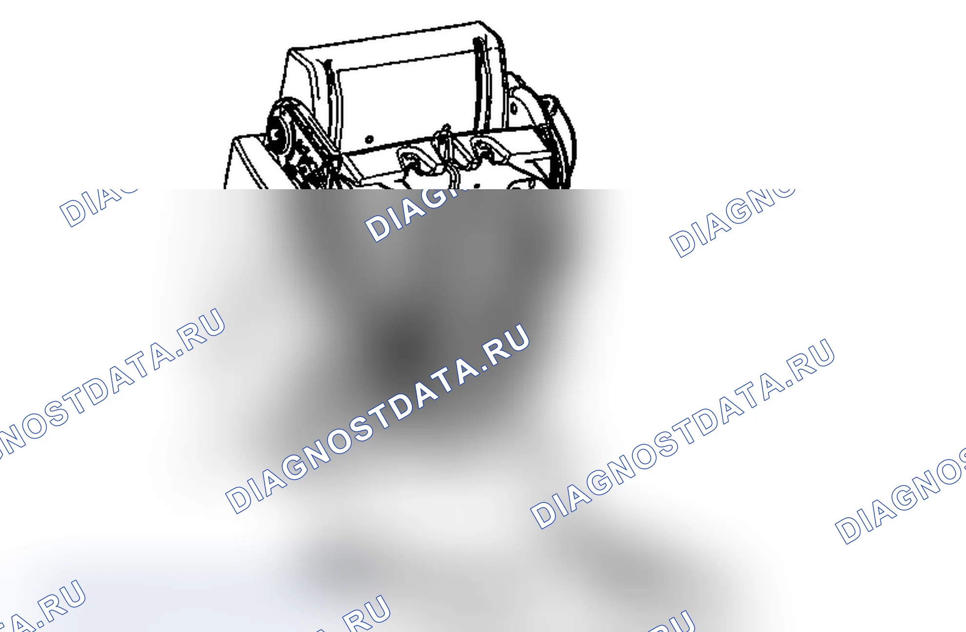 Рис. 135: Замена привода отклонителя заднего сиденья (с ковшовым сиденьем). Chevrolet Tahoe III
