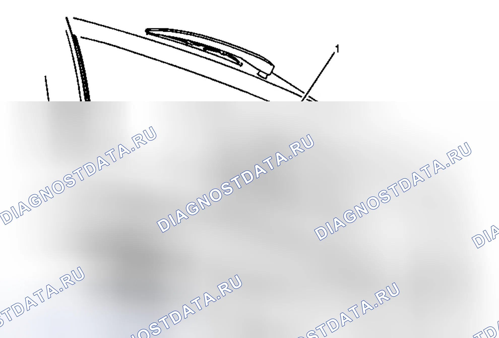 Рис. 40: Замена фонаря заднего номерного знака. Cadillac SRX II рестайлинг