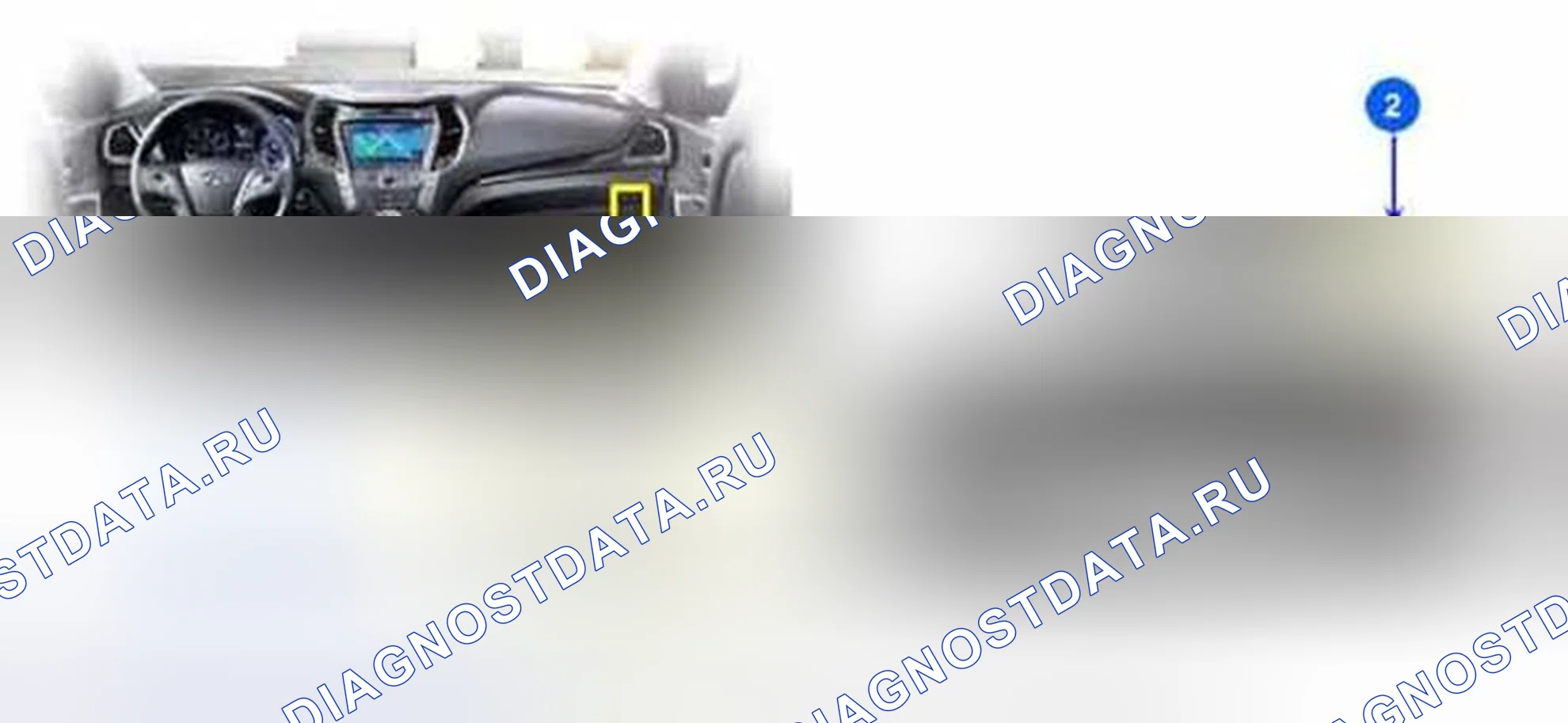 Рис. 302: Расположение компонентов. Hyundai Santa Fe III
