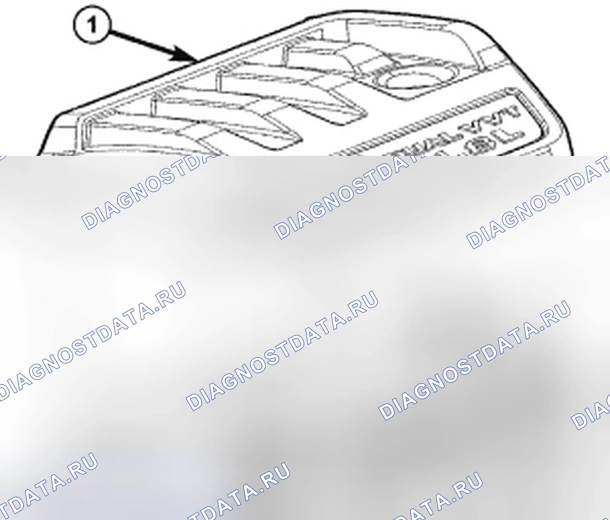 Рис. 196: КРЫШКА ДВИГАТЕЛЯ. Dodge Caliber I