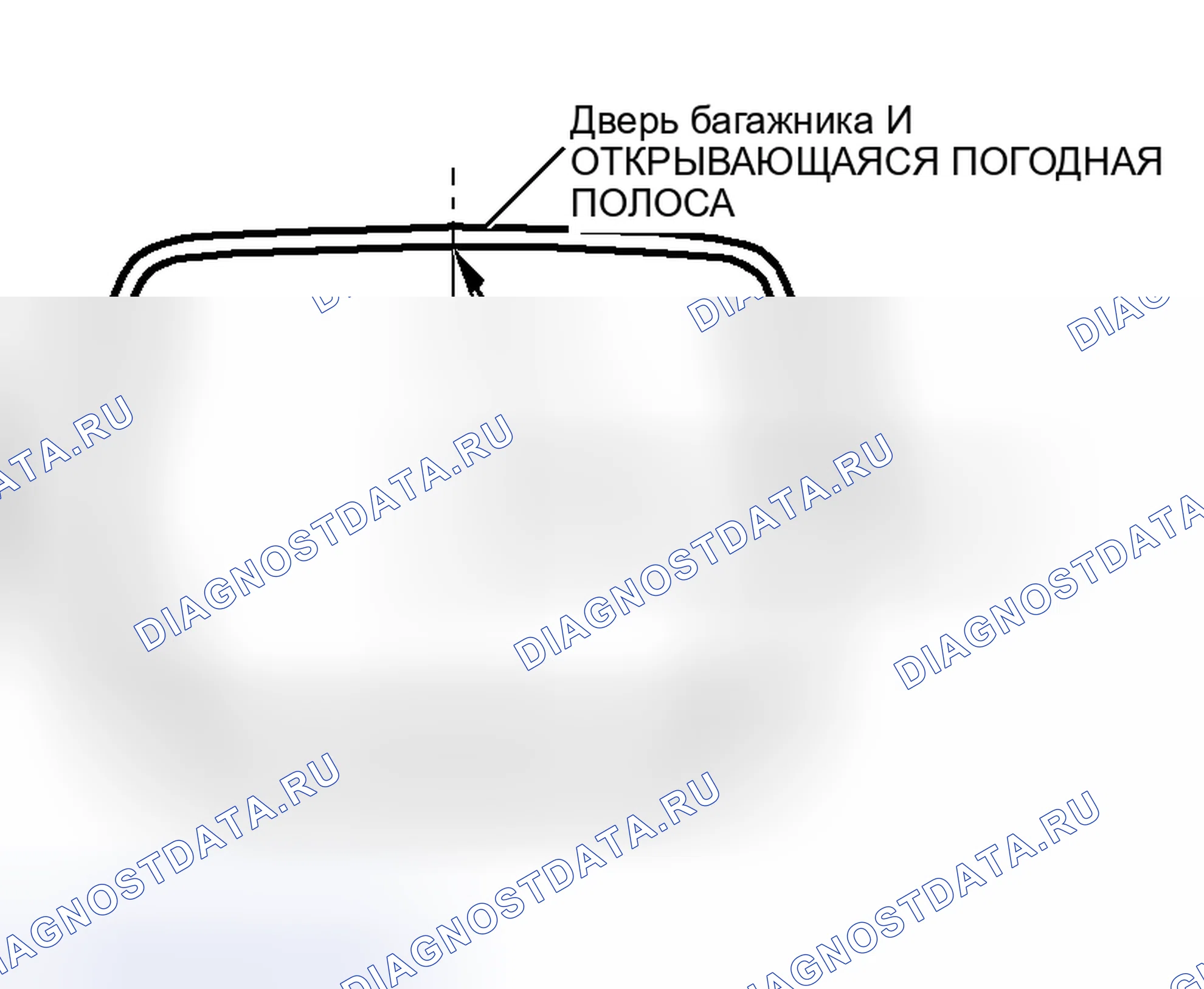 Рис. 51: > > A < < МОНТАЖ ПОГОДОЗАЩИТЫ ПРОЕМА дверь багажника. Honda e:NS1 I