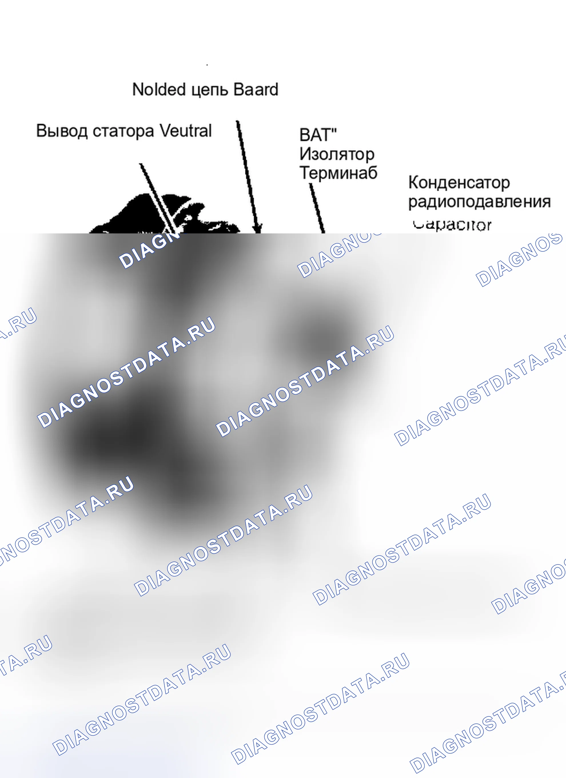 Рис. 3: Соединения выводов на моделях задних клемм Убедитесь, что все соединения герметичны.. Ford Club Wagon E350 