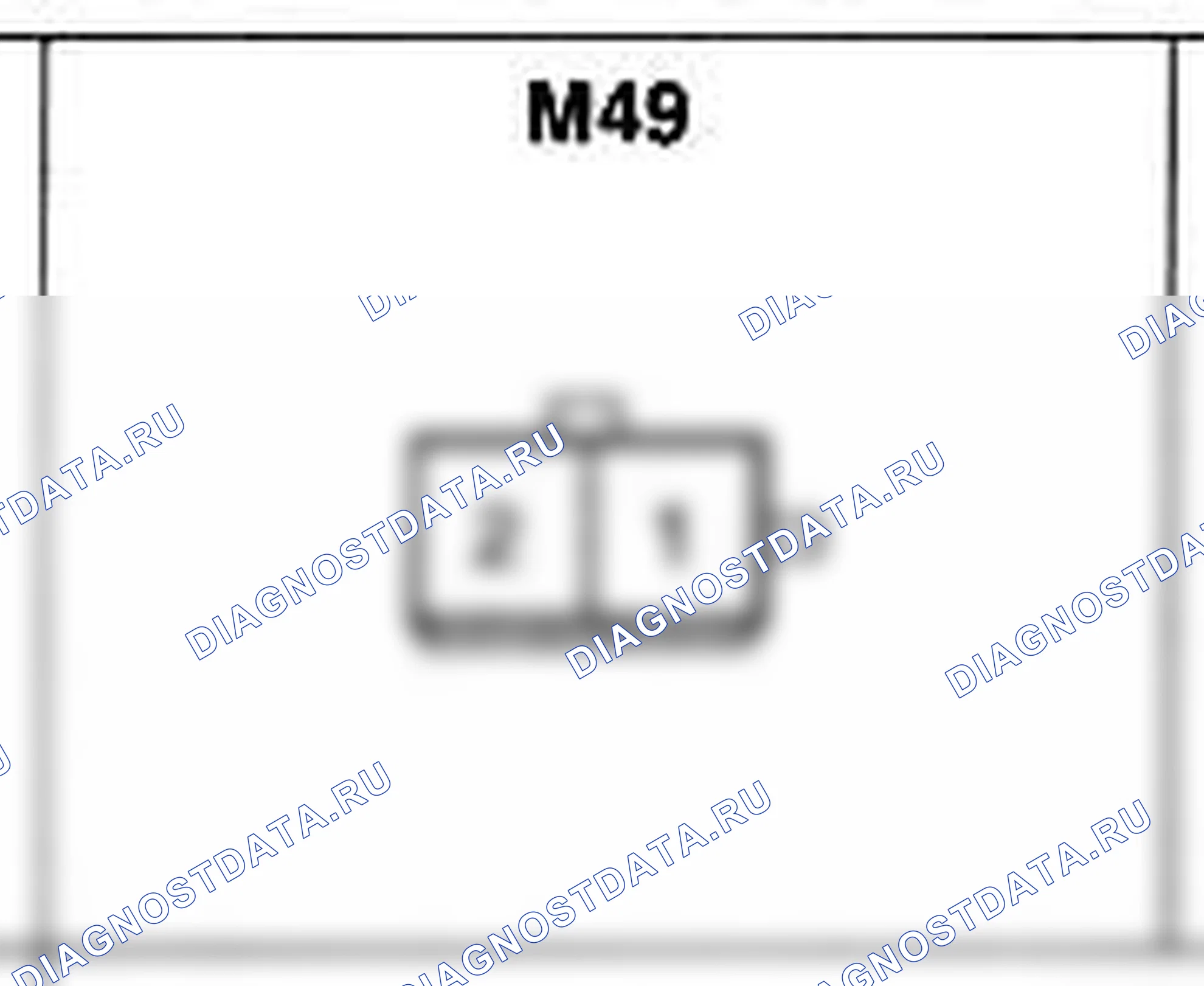 Распиновка разъёма M49 — основного жгута. Hyundai Atos MX