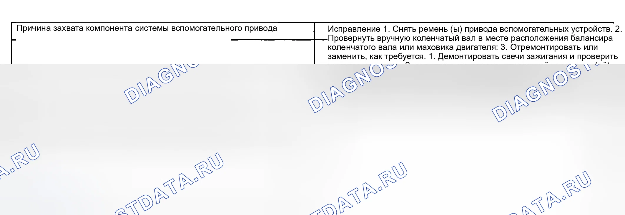Рис. 1319: Двигатель не проворачивается - коленчатый вал не вращается (1 из 2). Hyundai Terracan I рестайлинг