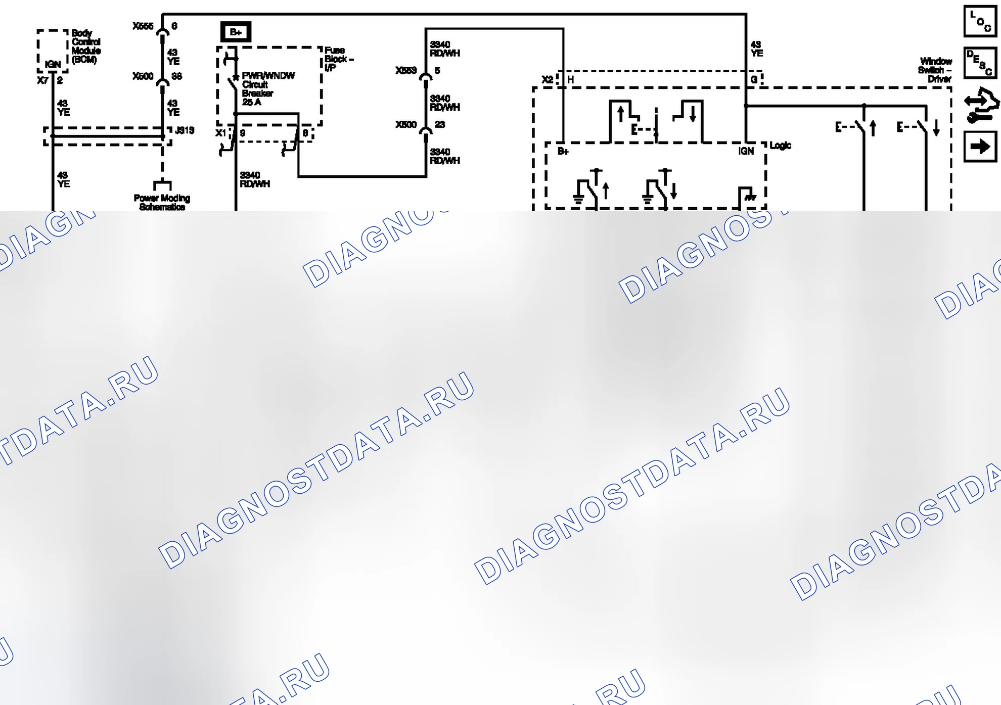 Рис. 1: Передняя часть. Buick Enclave I