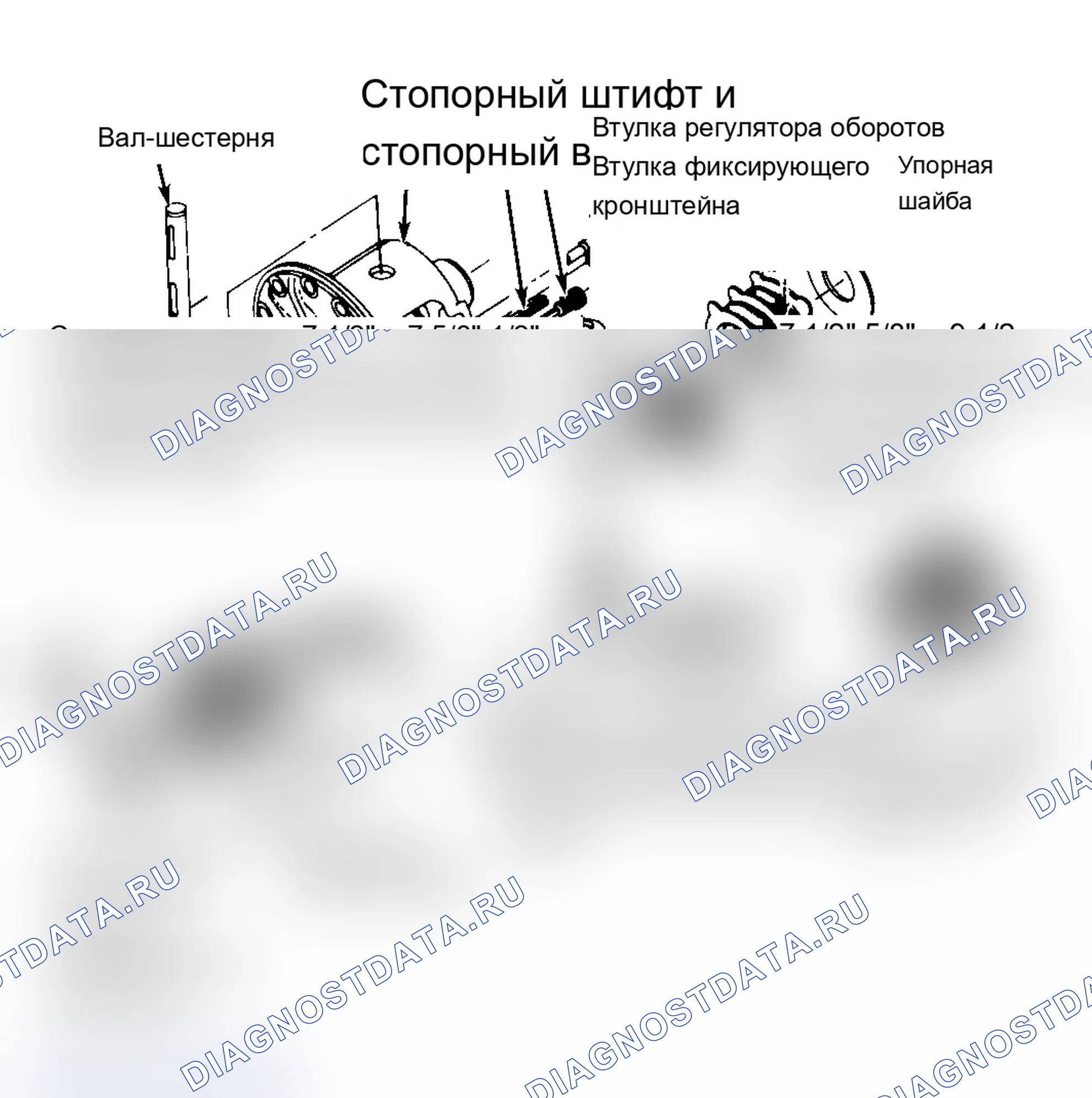 Рис. 15: Разборка (кулачковый узел с 9 1/2" кольцевым зубчатым колесом). Chevrolet Chevy Van G10 