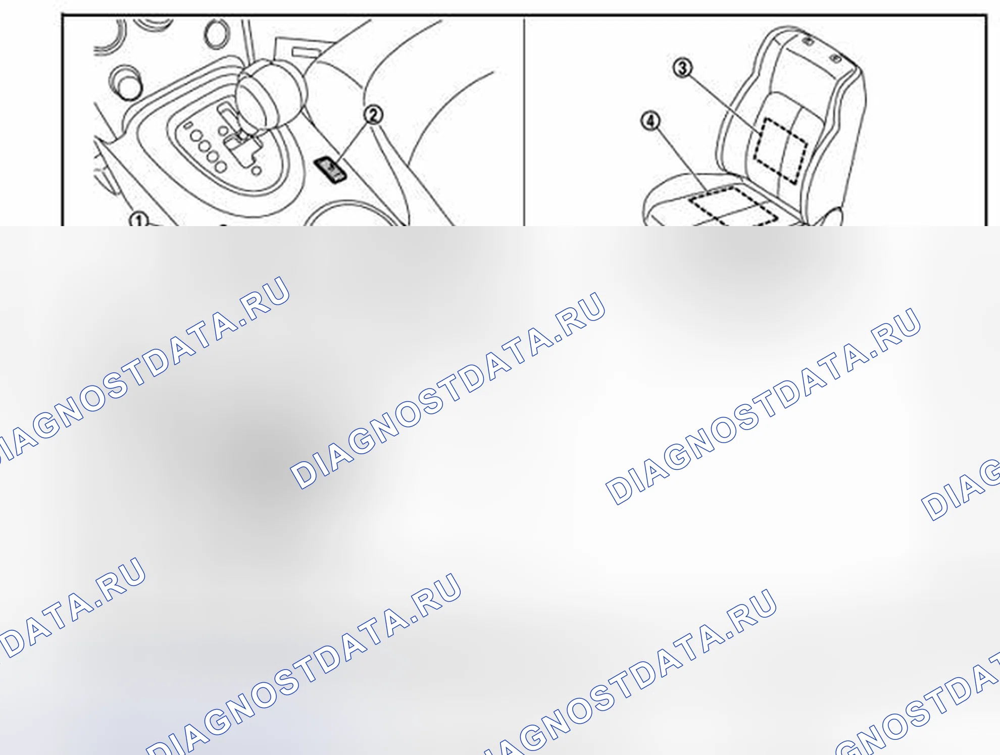 Рис. 2: Расположение компонентов. Nissan Rogue I рестайлинг