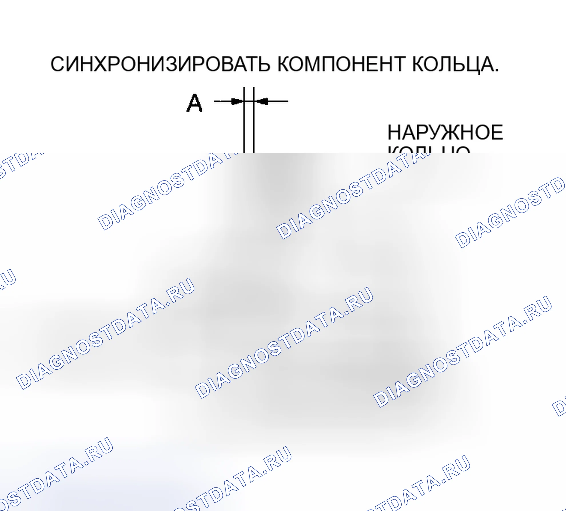 Рис. 154: КОМПОНЕНТ СИНХРОНИЗАТОРА КОНТРОЛЯ ЗАЗОРА В КОЛЬЦЕ (1ST ЗУБЧАТОЕ КОЛЕСО). Honda CR-V III