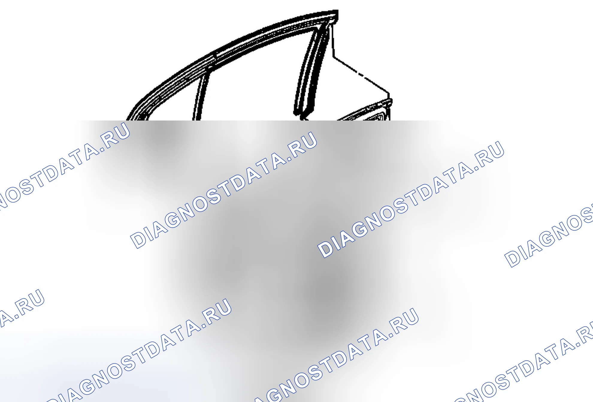 Рис. 18: Замена погодной полосы заднего дверного окна. Chevrolet Malibu VIII рестайлинг