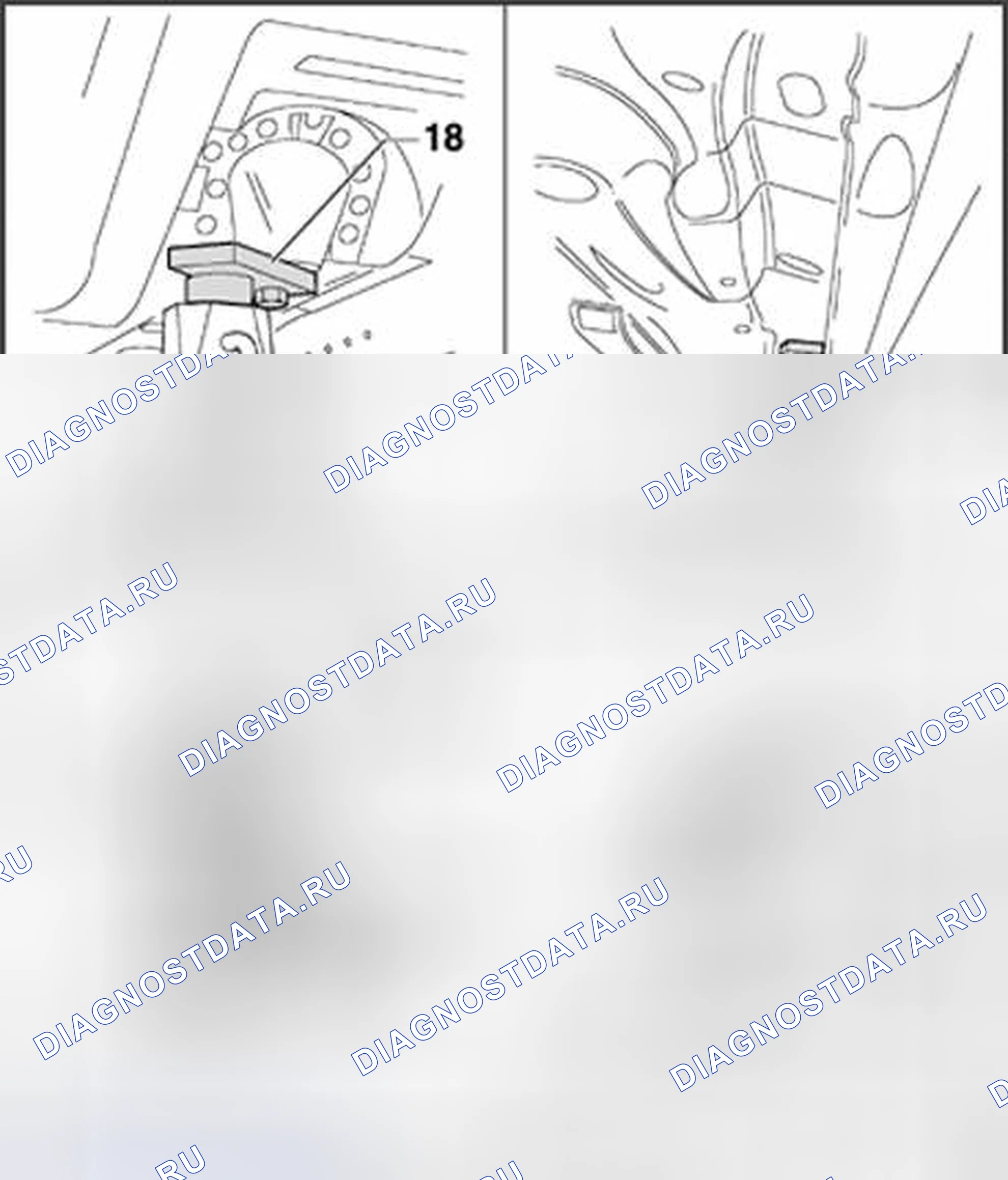 Рис. 151: Кронштейны центровки, обзор. Volkswagen Jetta IV
