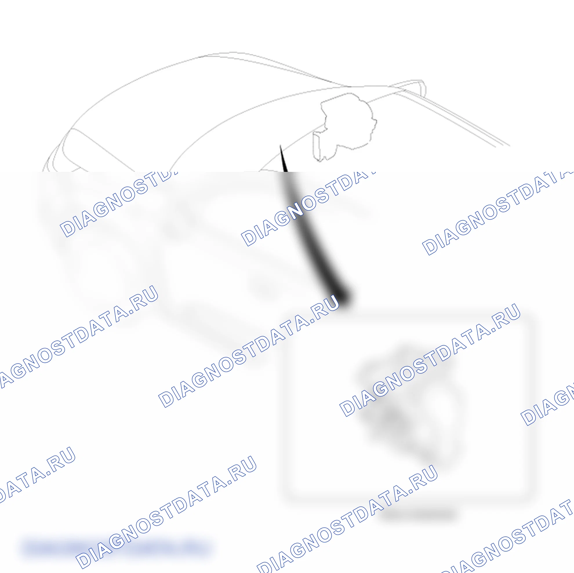 Расположение деталей блока отопителя. Hyundai Santafe Sport DMA