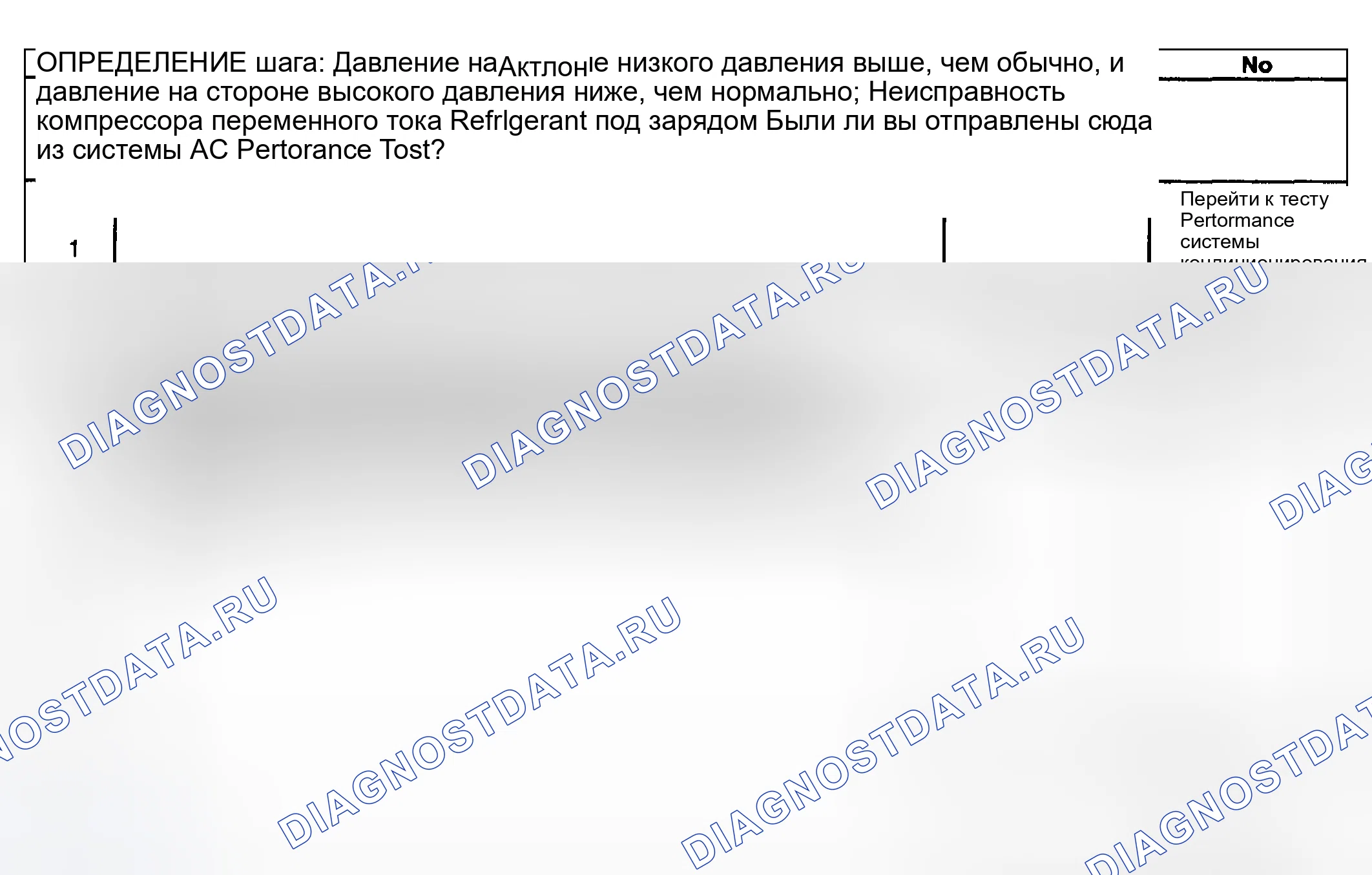 Рис. 10: Диагностика кондиционирования воздуха (A / C) - Зона давления B. Kia Ceed CD