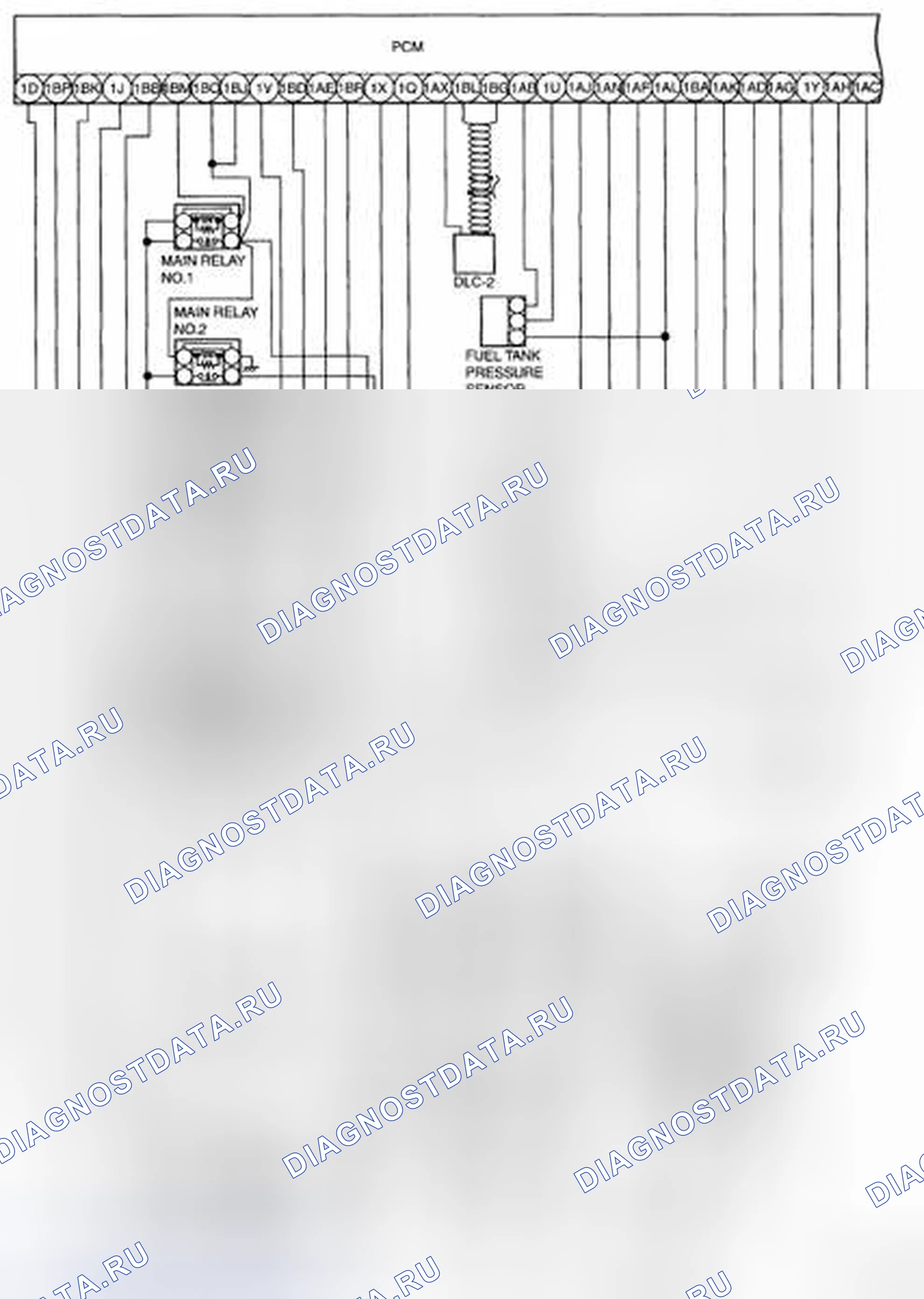 Рис. 1: ЭЛЕКТРИЧЕСКАЯ СХЕМА СИСТЕМЫ УПРАВЛЕНИЯ [Mzi-3.7]. Mazda CX-9 I