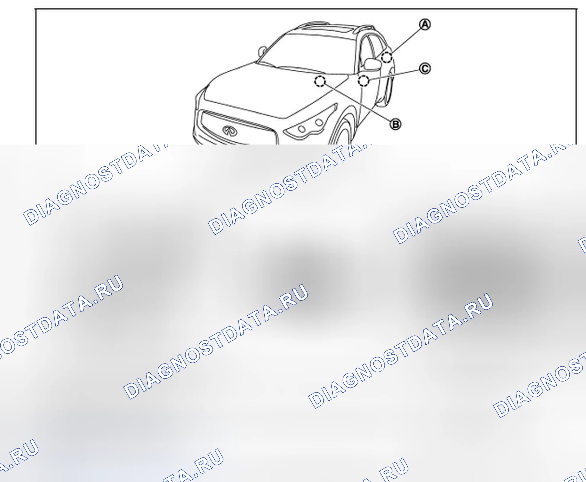 Рис. 98: Расположение компонентов. Infiniti FX35 II