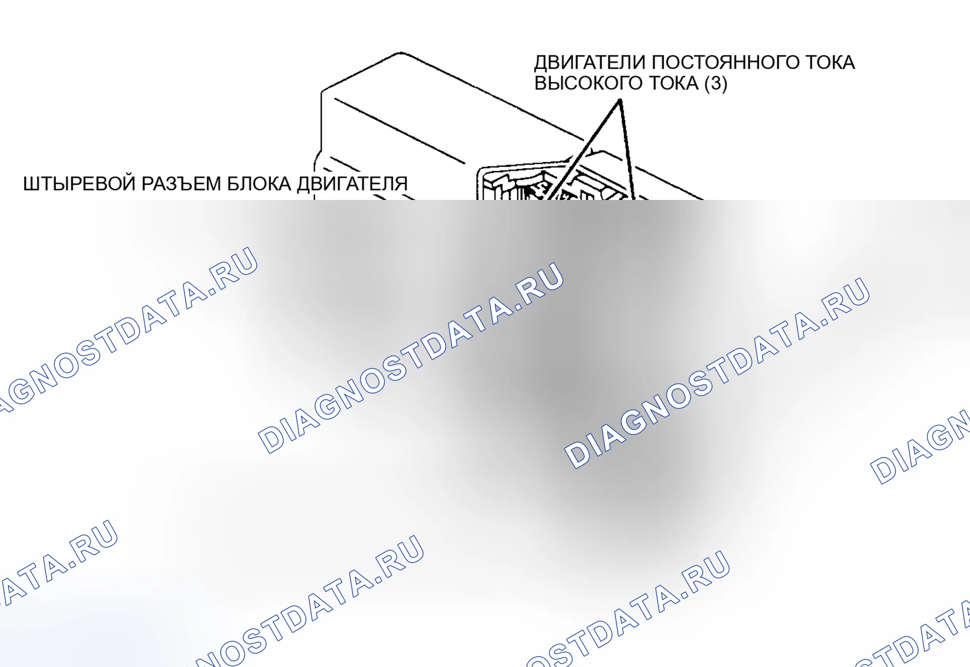 Рис. 44: Код A038, левый передний ESB не удерживает двигатель. Pontiac Trans Sport I