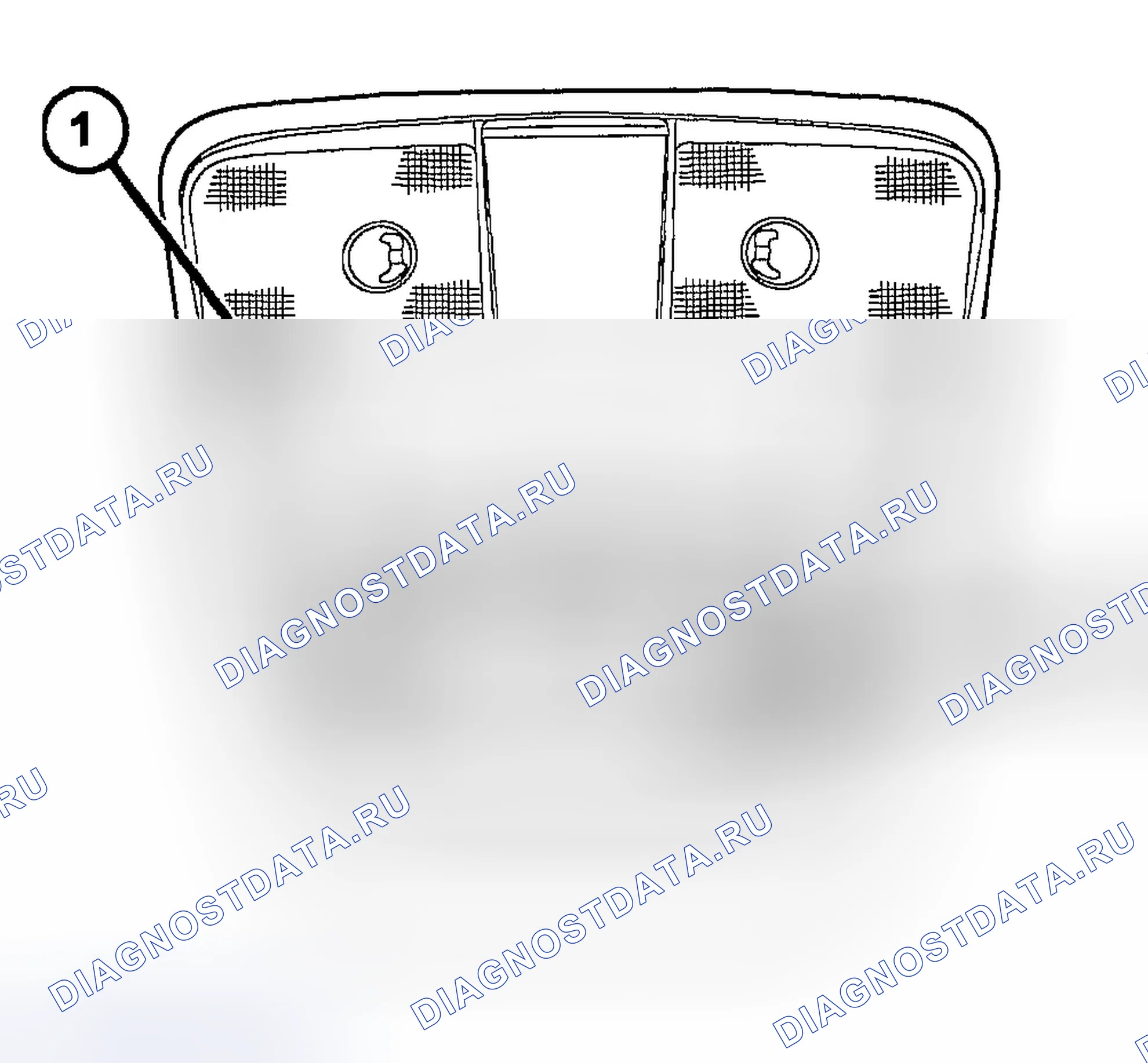 Рис. 104: КРОНШТЕЙН ПОДВЕСНОЙ КОНСОЛИ. Dodge Durango II