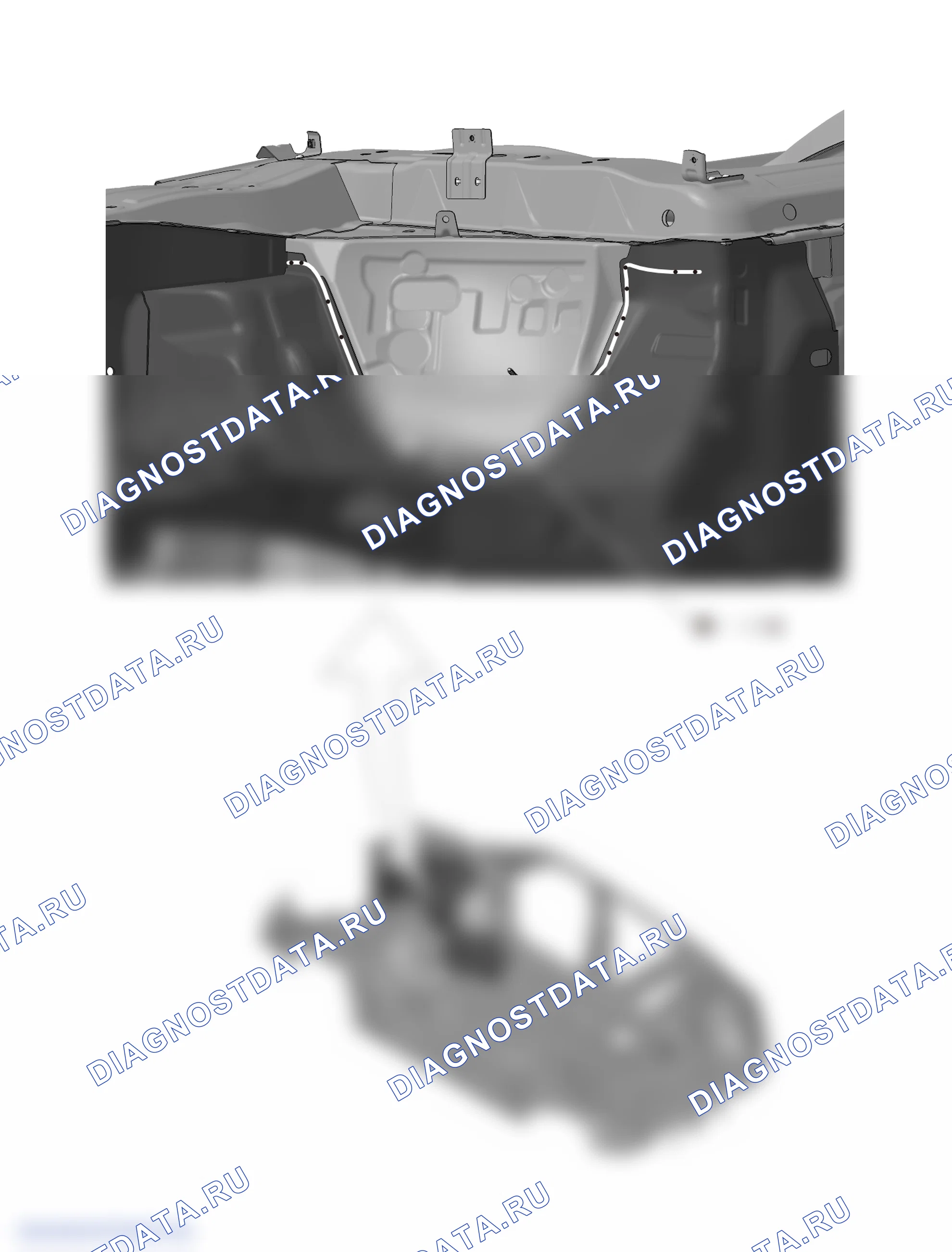 Узел левой продольной балки — Haval F5. Haval F5 I