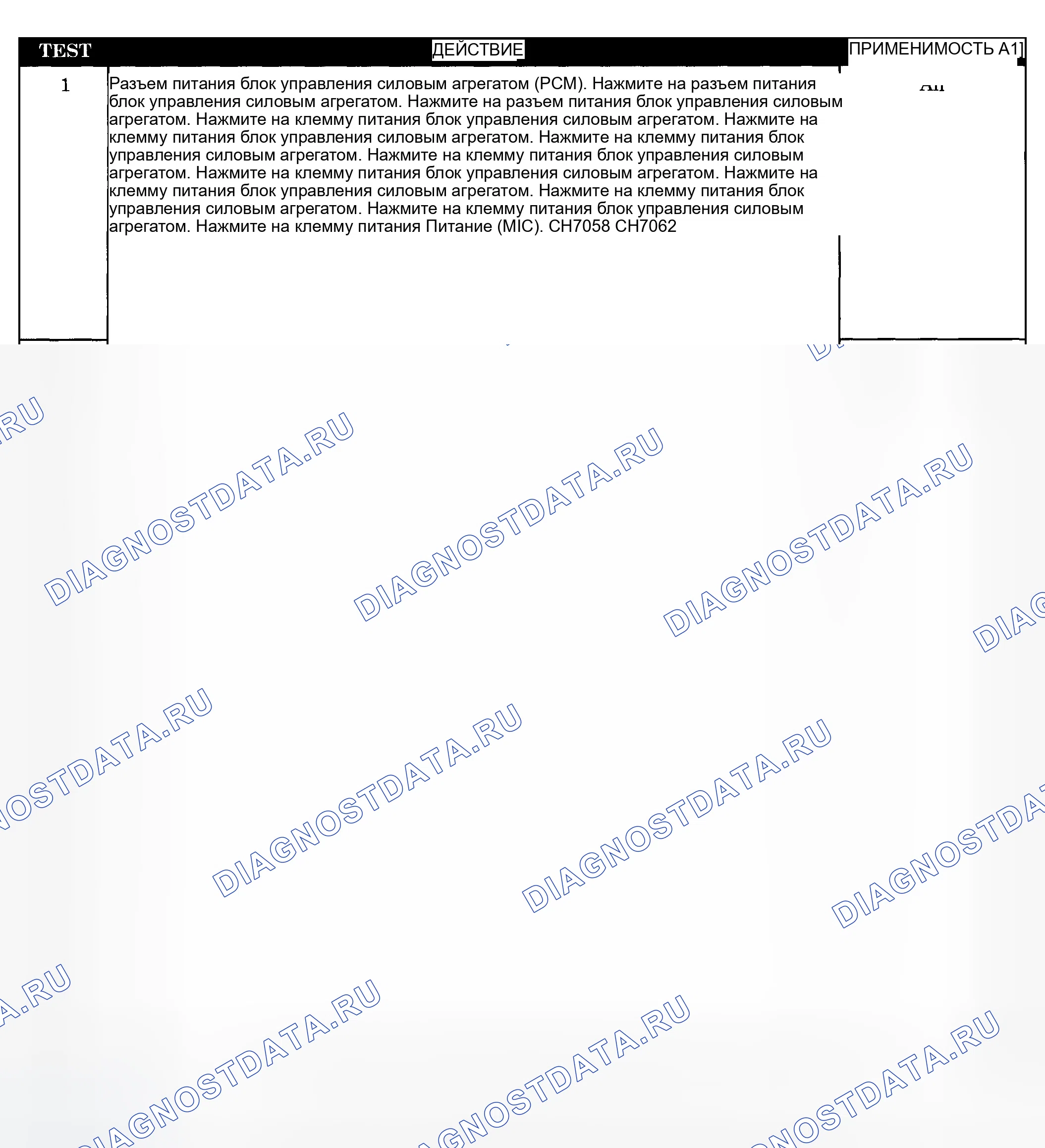 Рис. 203: Диагностическая процедура. Dodge Pickup R1500 